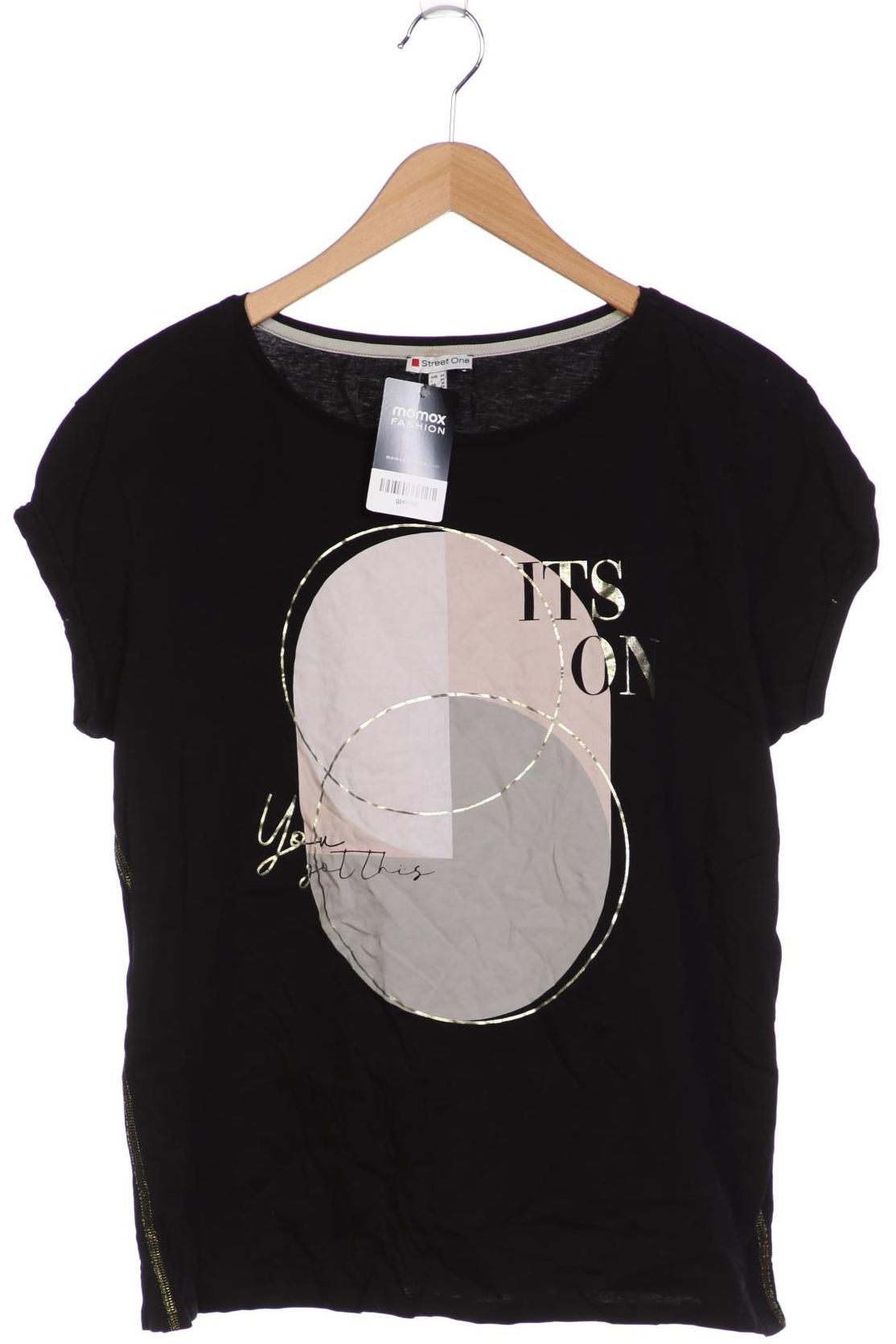 

Street One Damen T-Shirt, schwarz, Gr. 44