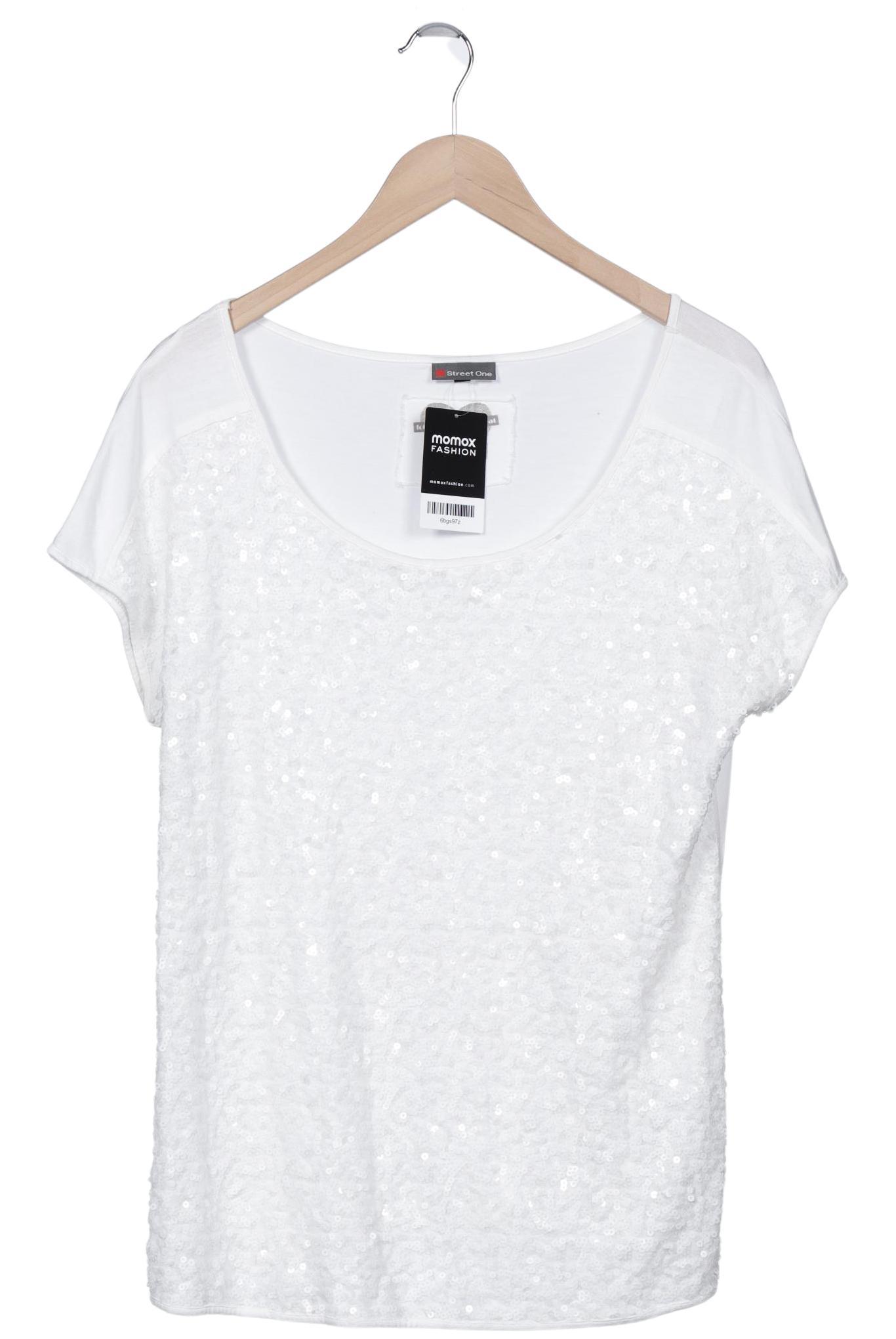 

Street One Damen T-Shirt, weiß, Gr. 42
