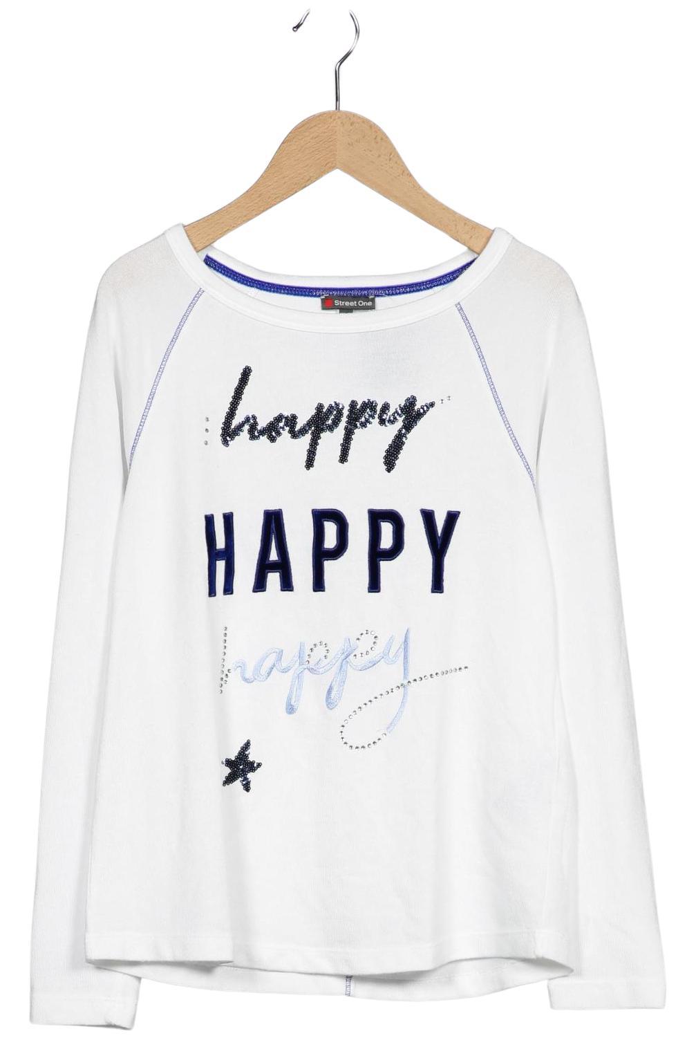 

Street One Damen Langarmshirt, weiß, Gr. 34