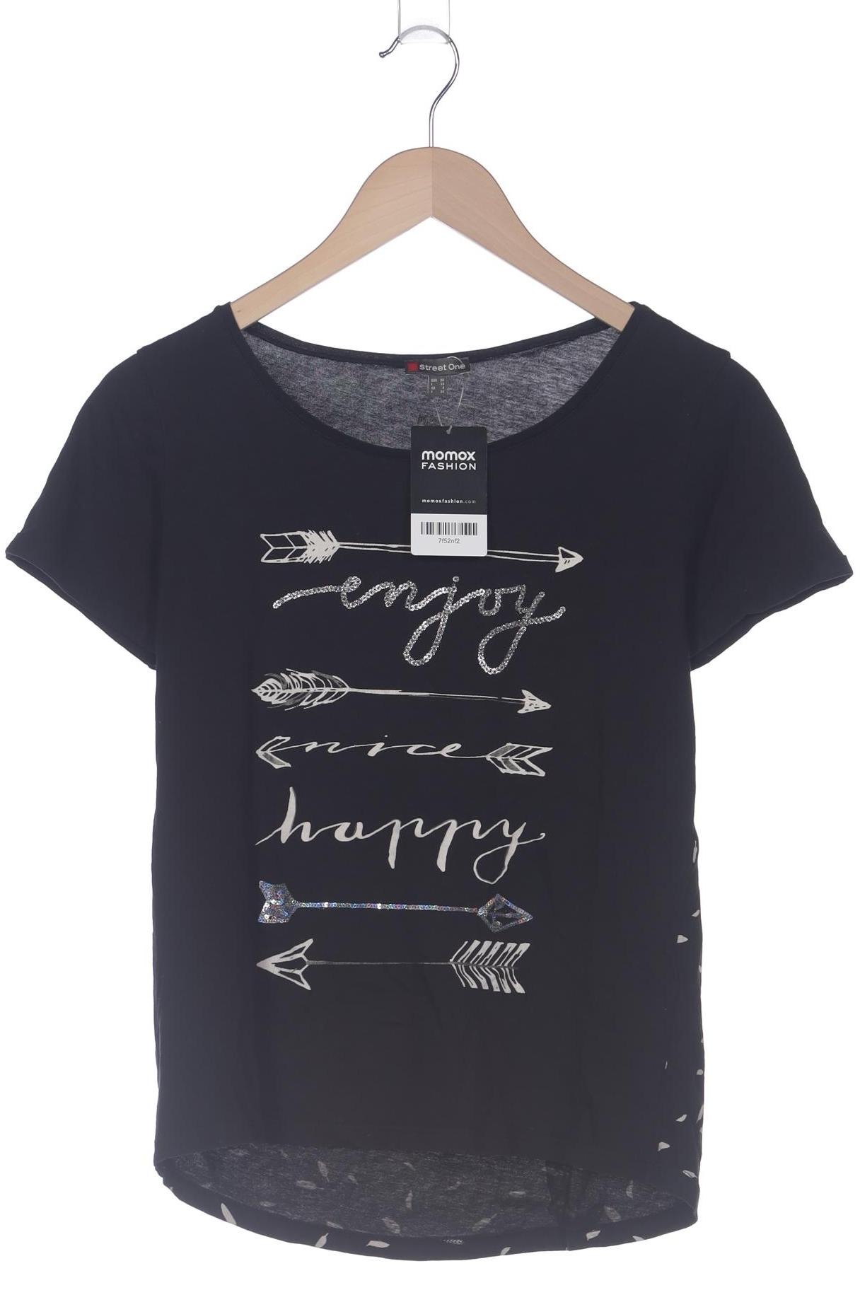 

Street One Damen T-Shirt, schwarz, Gr. 34
