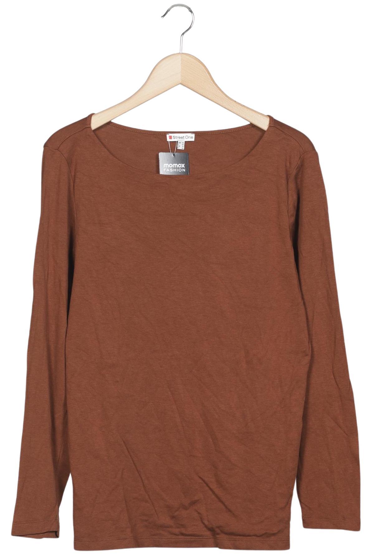

Street One Damen Langarmshirt, braun, Gr. 44