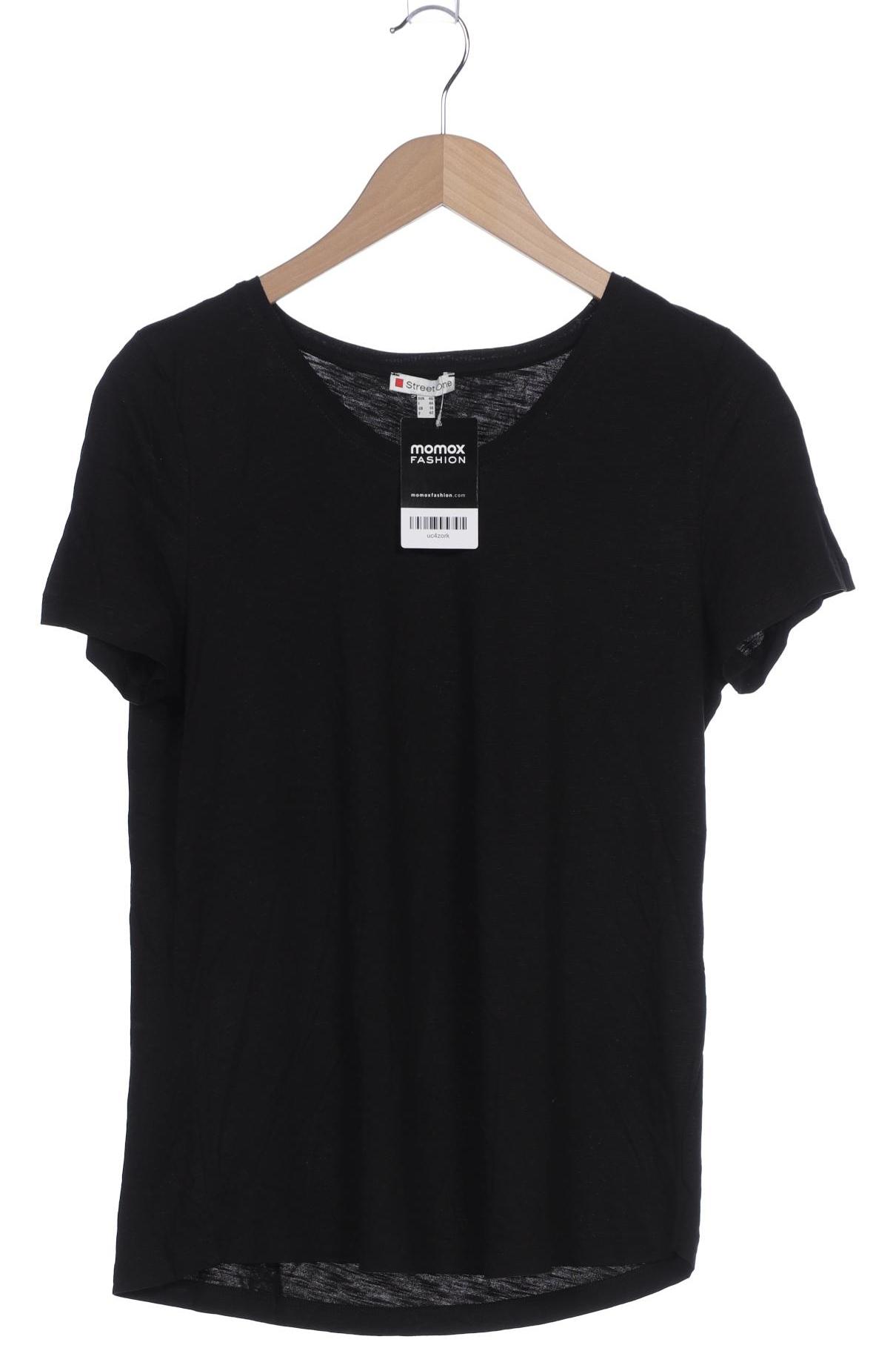 

Street One Damen T-Shirt, schwarz, Gr. 40