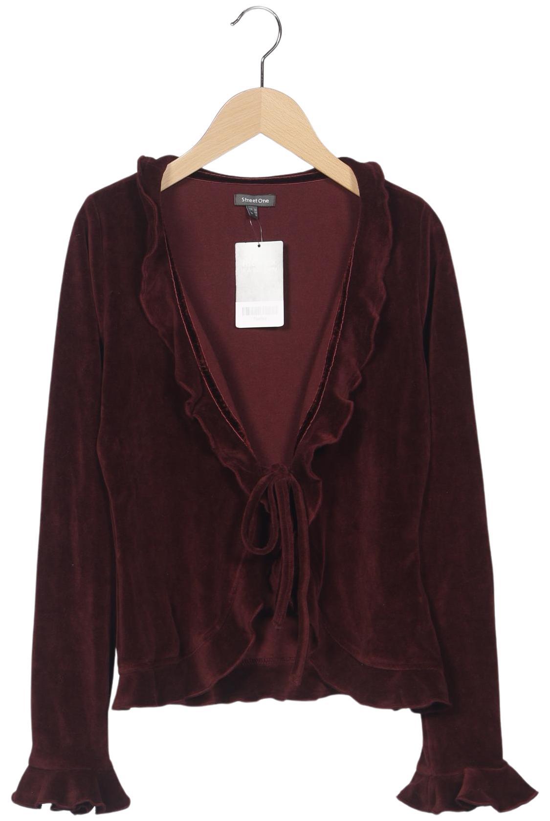 

Street One Damen Strickjacke, bordeaux, Gr. 36