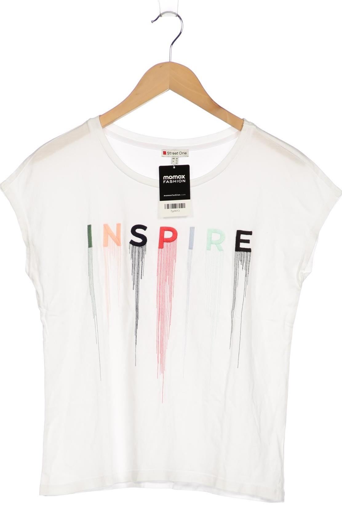

Street One Damen T-Shirt, weiß, Gr. 38
