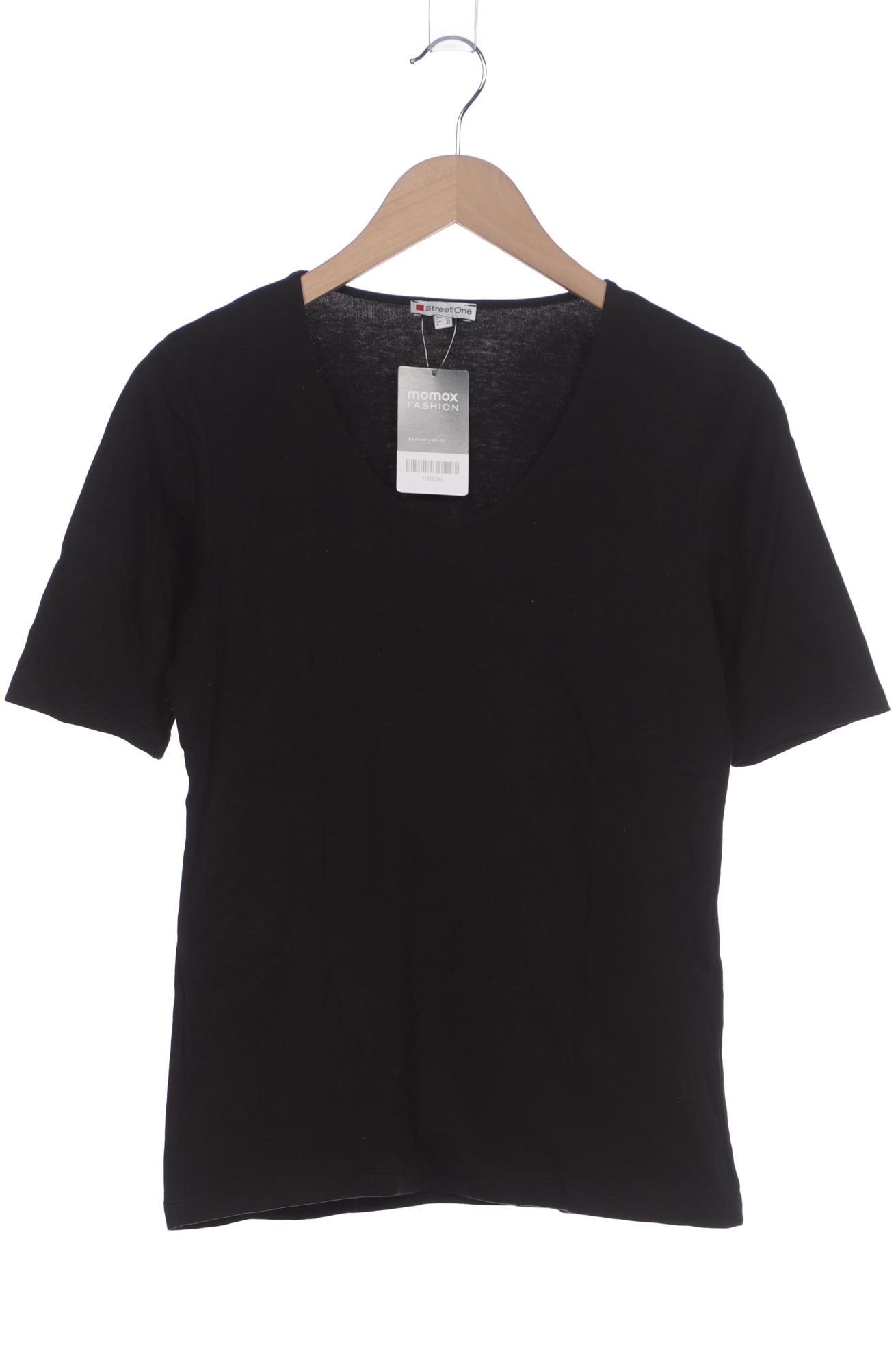 

Street One Damen T-Shirt, schwarz, Gr. 40