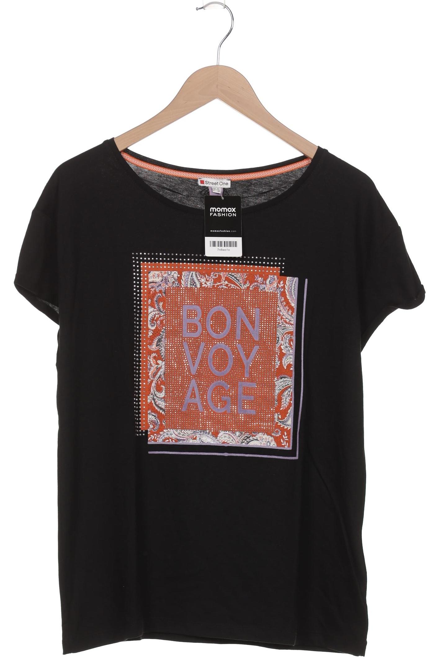 

Street One Damen T-Shirt, schwarz, Gr. 42