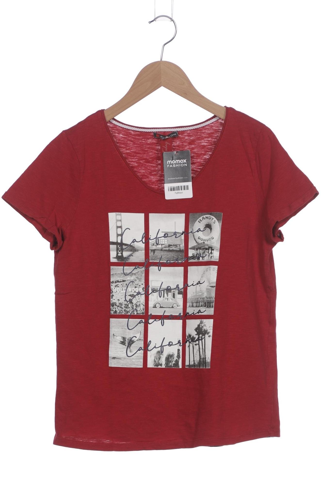 

Street One Damen T-Shirt, rot, Gr. 36