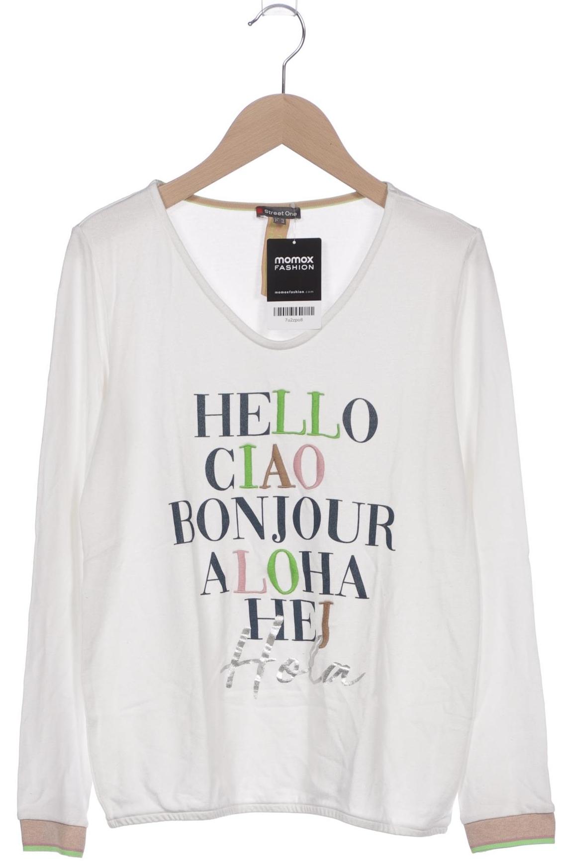 

Street One Damen Langarmshirt, weiß, Gr. 34
