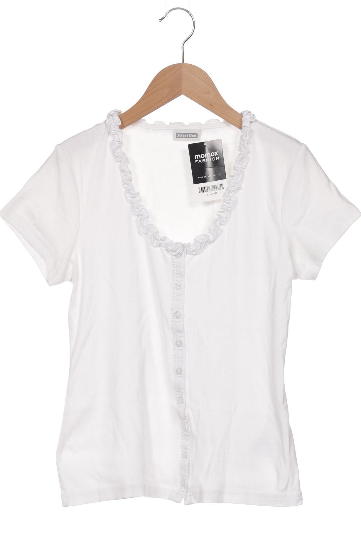 

Street One Damen T-Shirt, weiß, Gr. 38