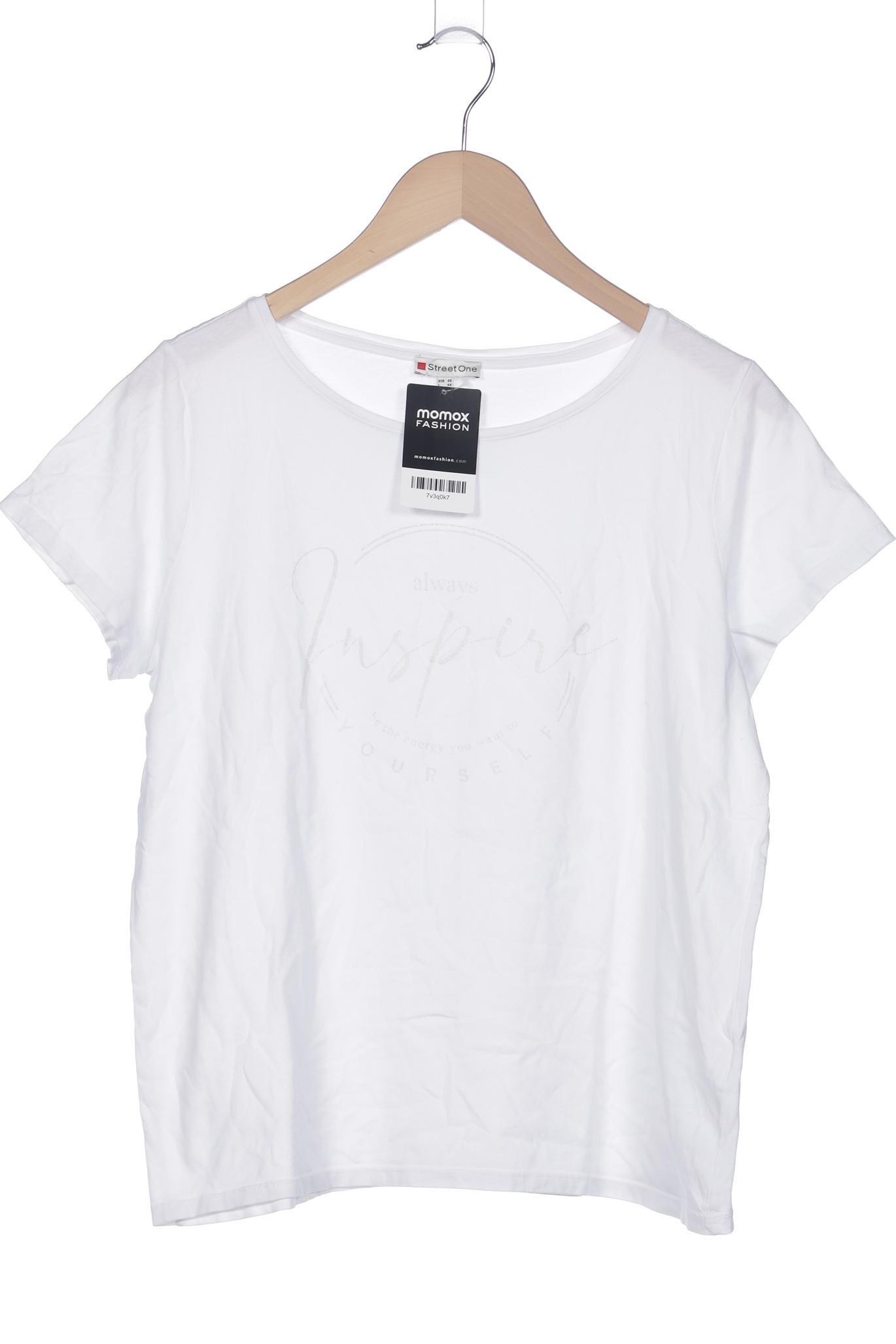 

Street One Damen T-Shirt, weiß, Gr. 40