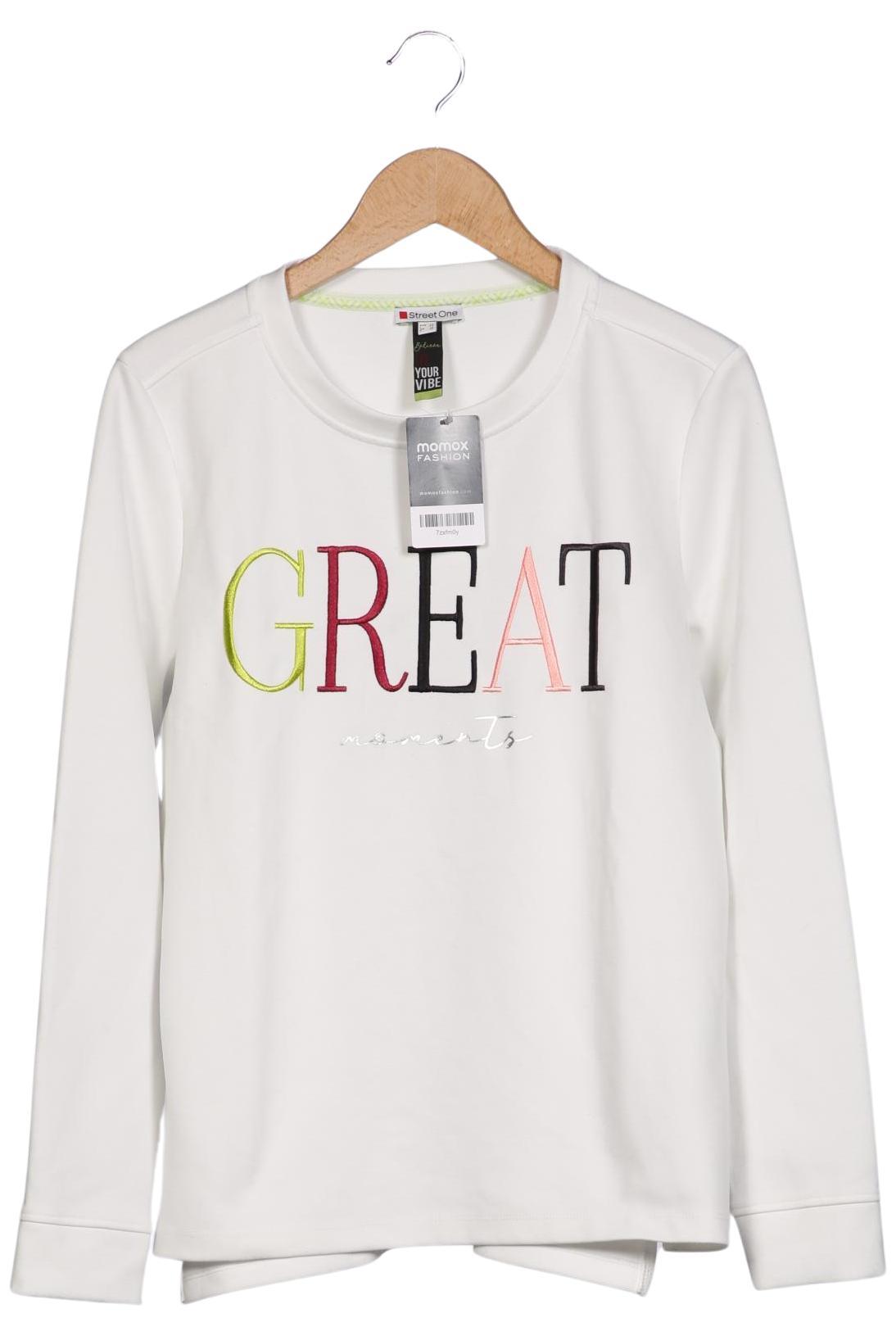 

Street One Damen Sweatshirt, weiß, Gr. 40