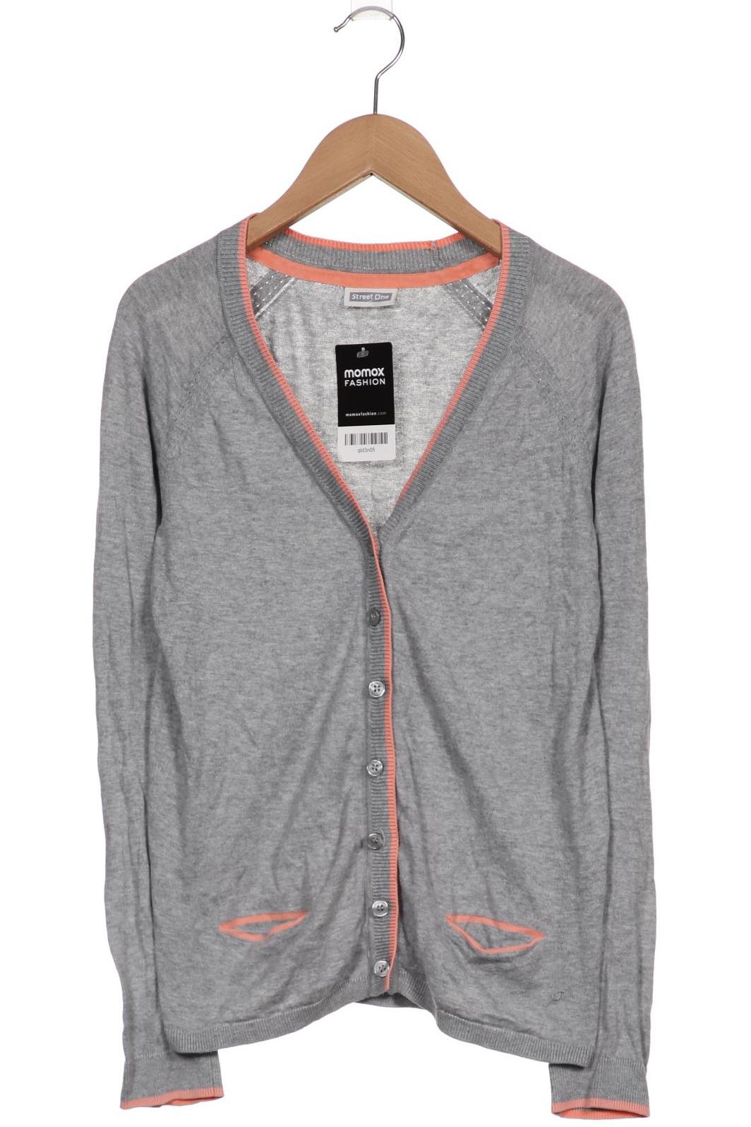 

Street One Damen Strickjacke, grau, Gr. 36