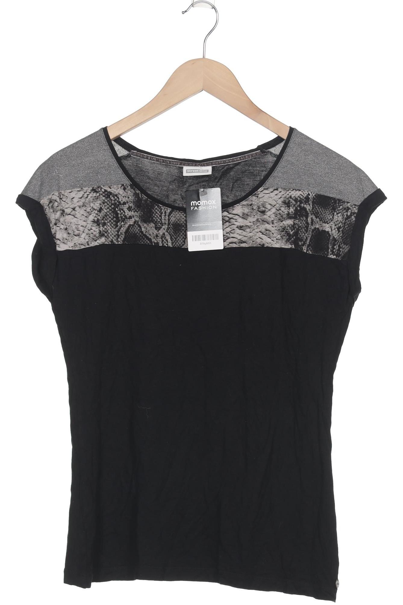 

Street One Damen T-Shirt, schwarz, Gr. 40