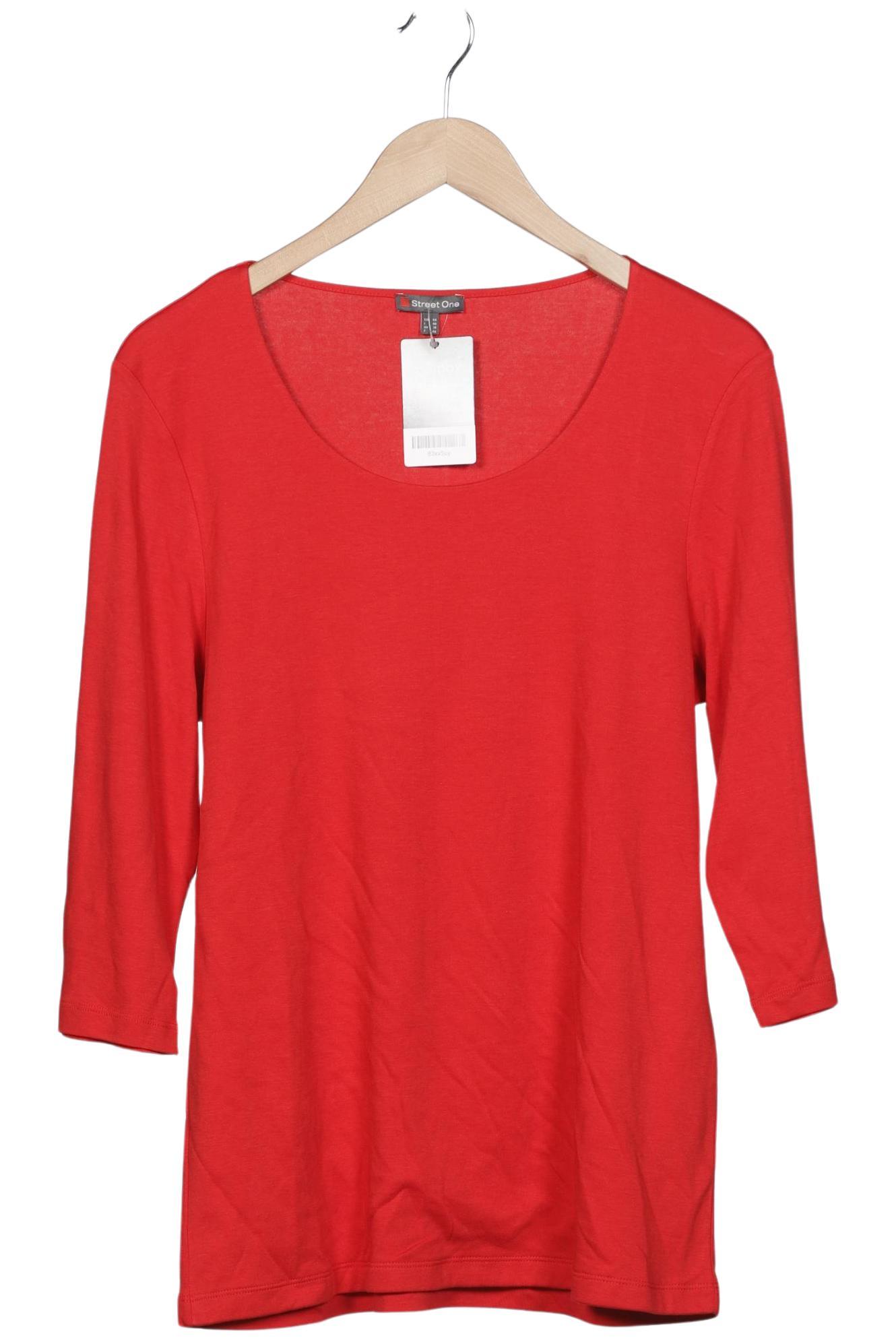 

Street One Damen Langarmshirt, rot, Gr. 44