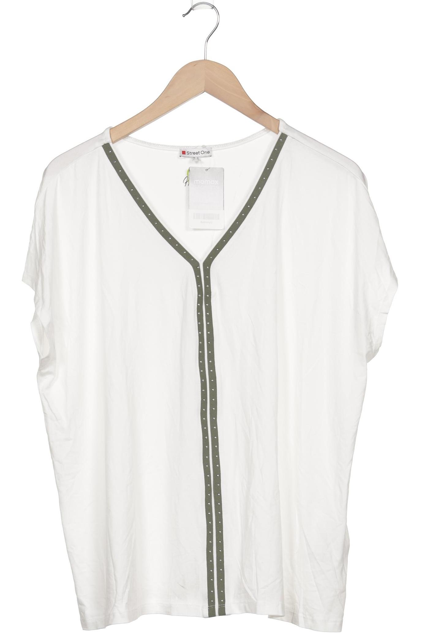 

Street One Damen T-Shirt, weiß, Gr. 46