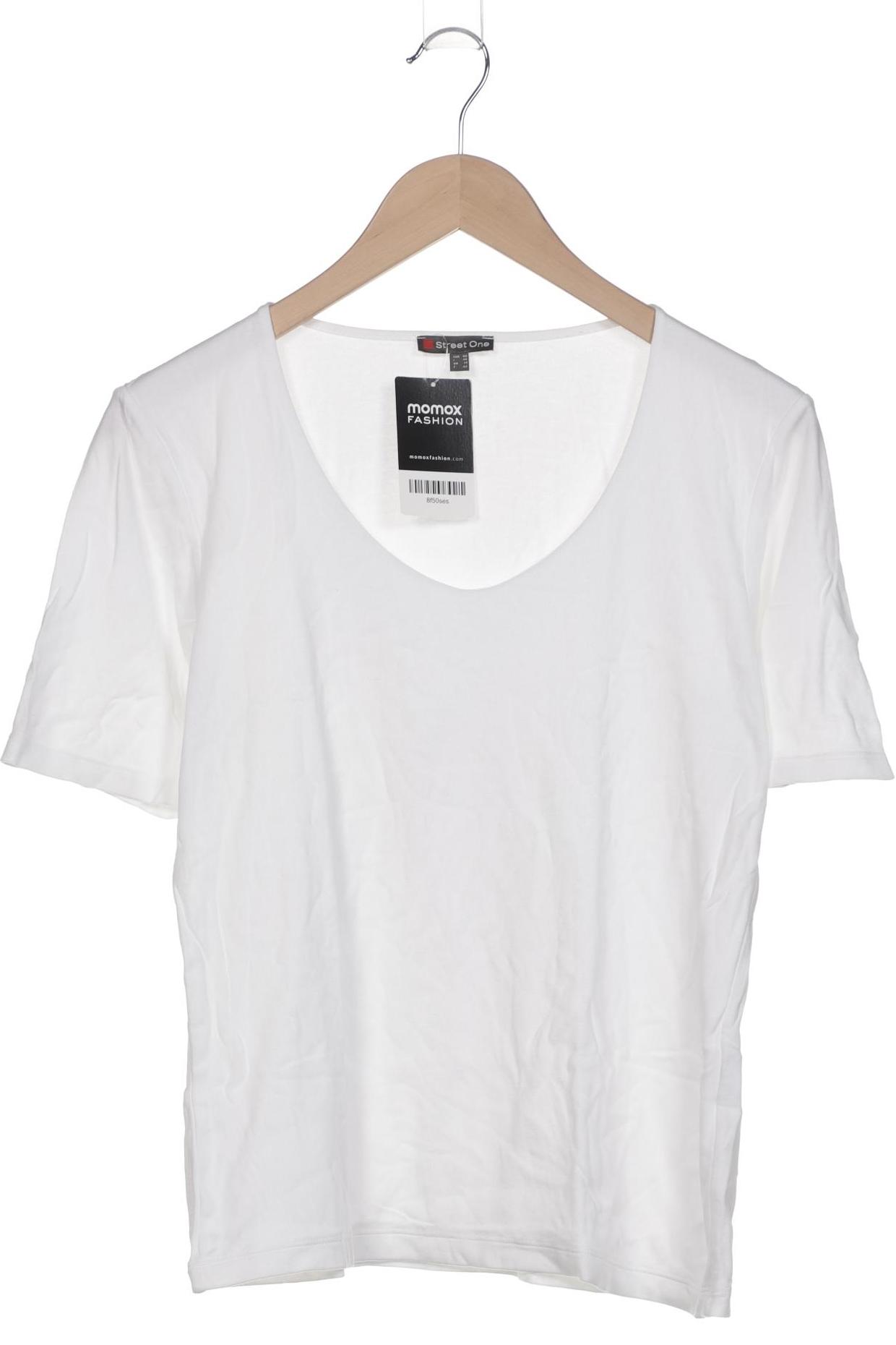 

Street One Damen T-Shirt, weiß, Gr. 40