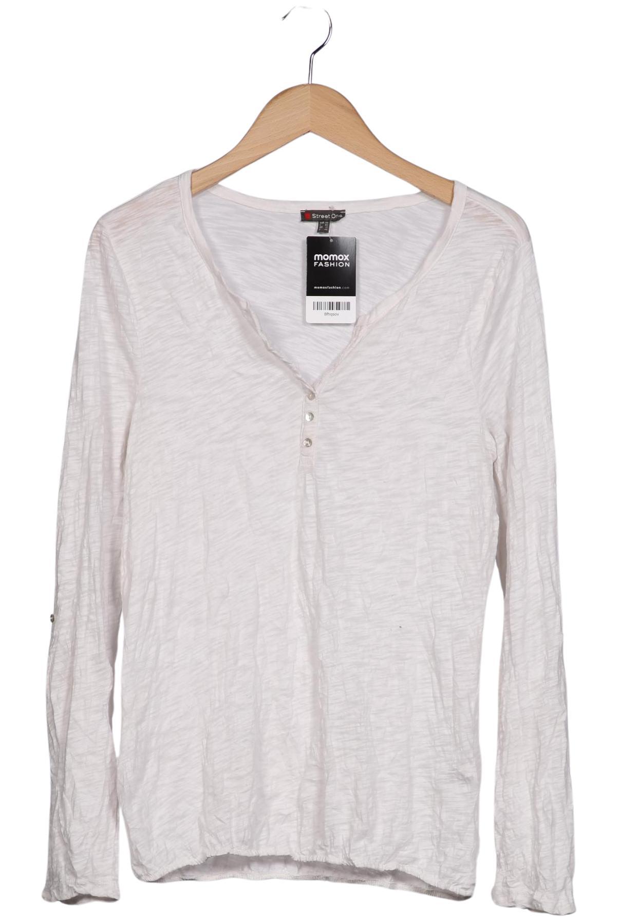 

Street One Damen Langarmshirt, cremeweiß, Gr. 38