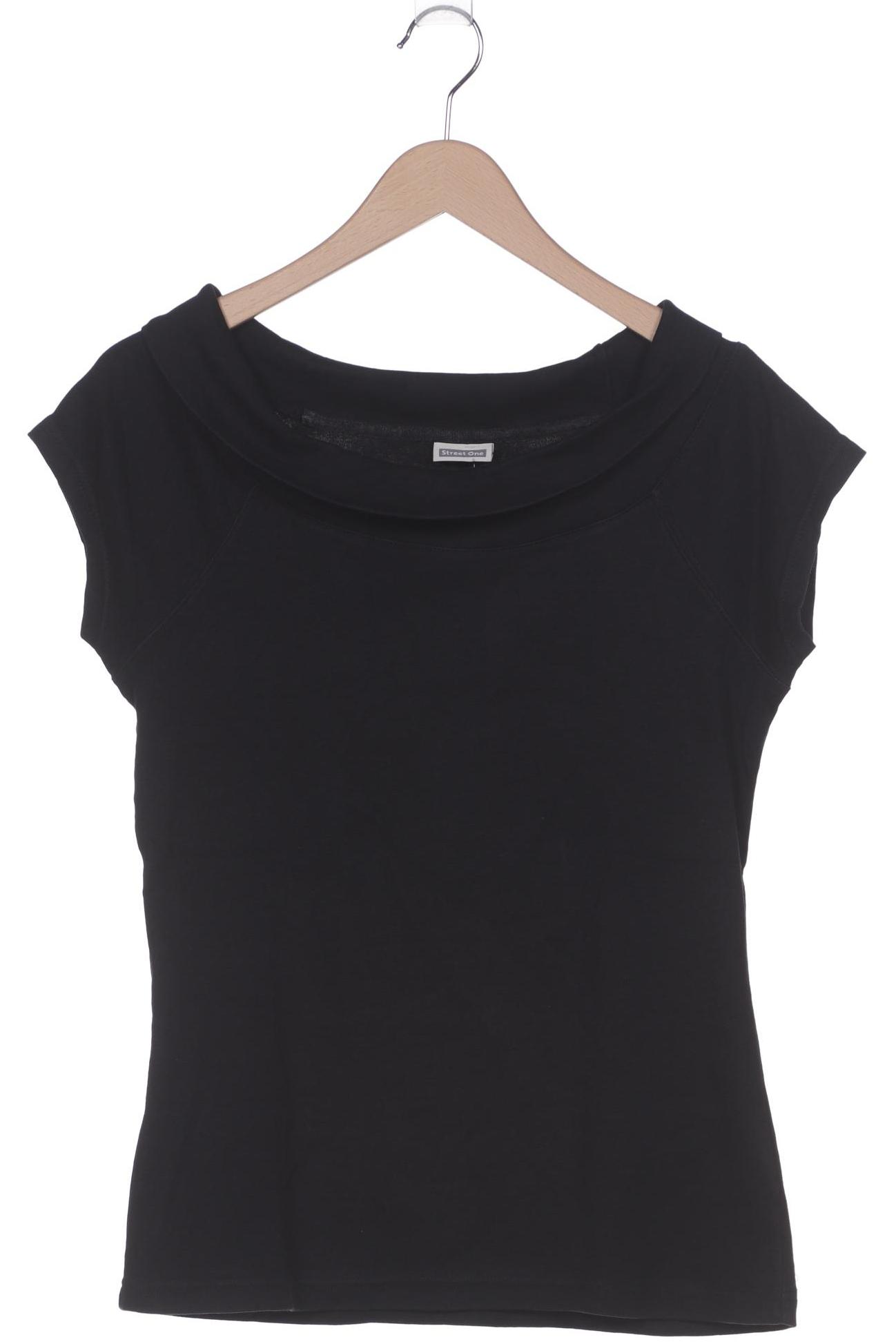 

Street One Damen T-Shirt, schwarz, Gr. 42