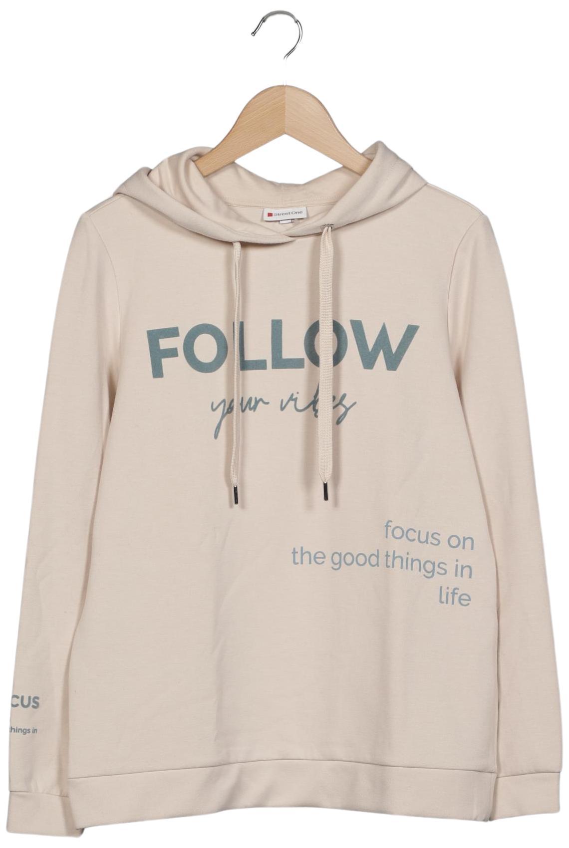 

Street One Damen Kapuzenpullover, beige, Gr. 34