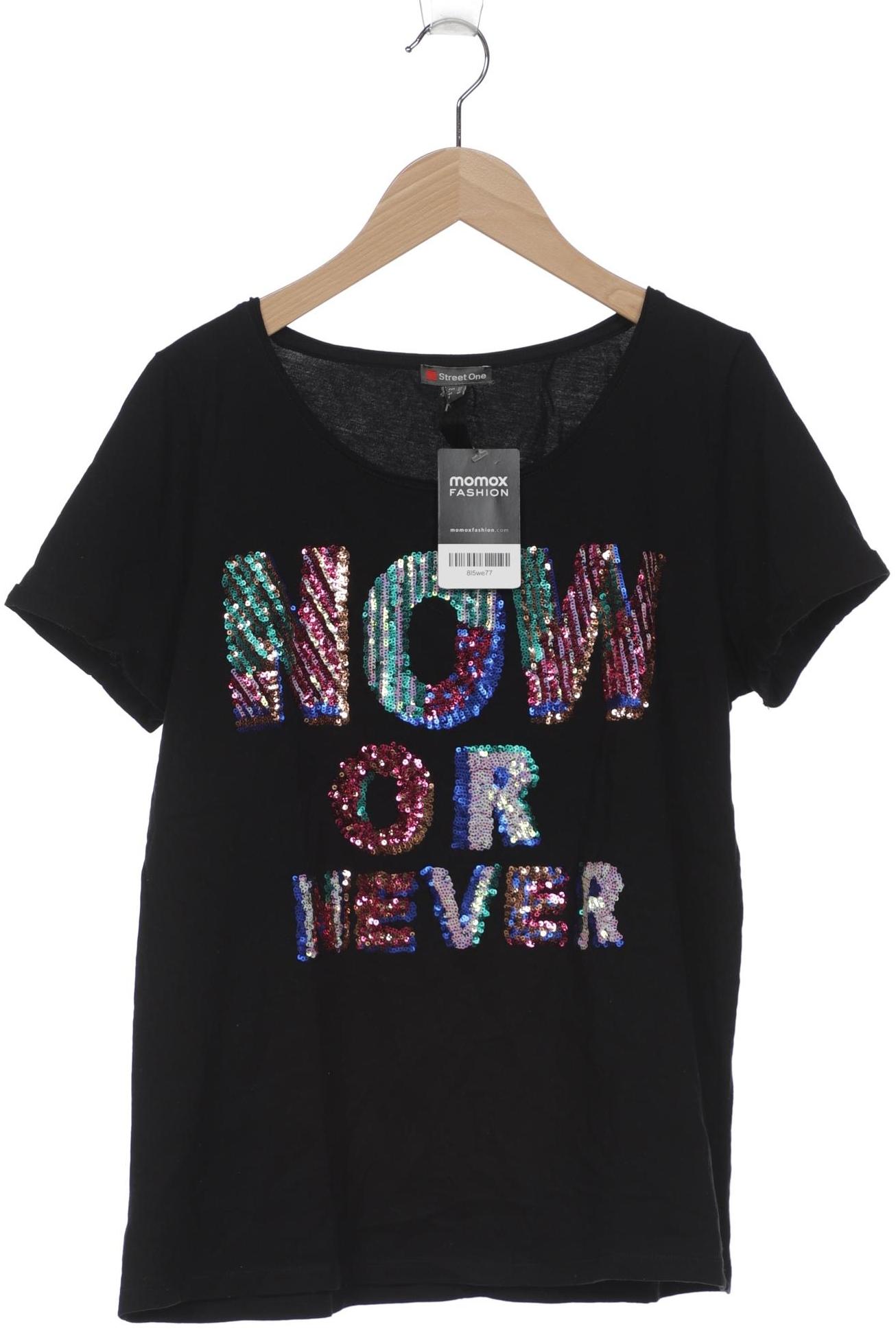 

Street One Damen T-Shirt, schwarz, Gr. 38