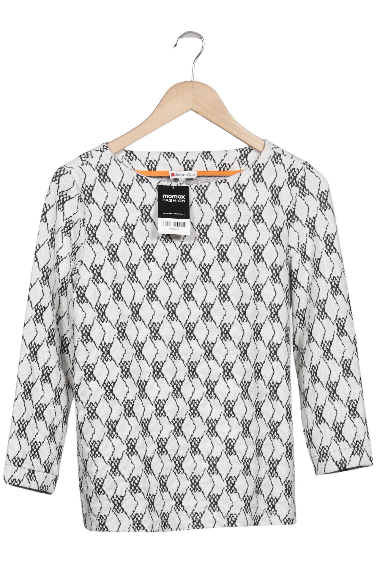 

Street One Damen Langarmshirt, weiß, Gr. 36