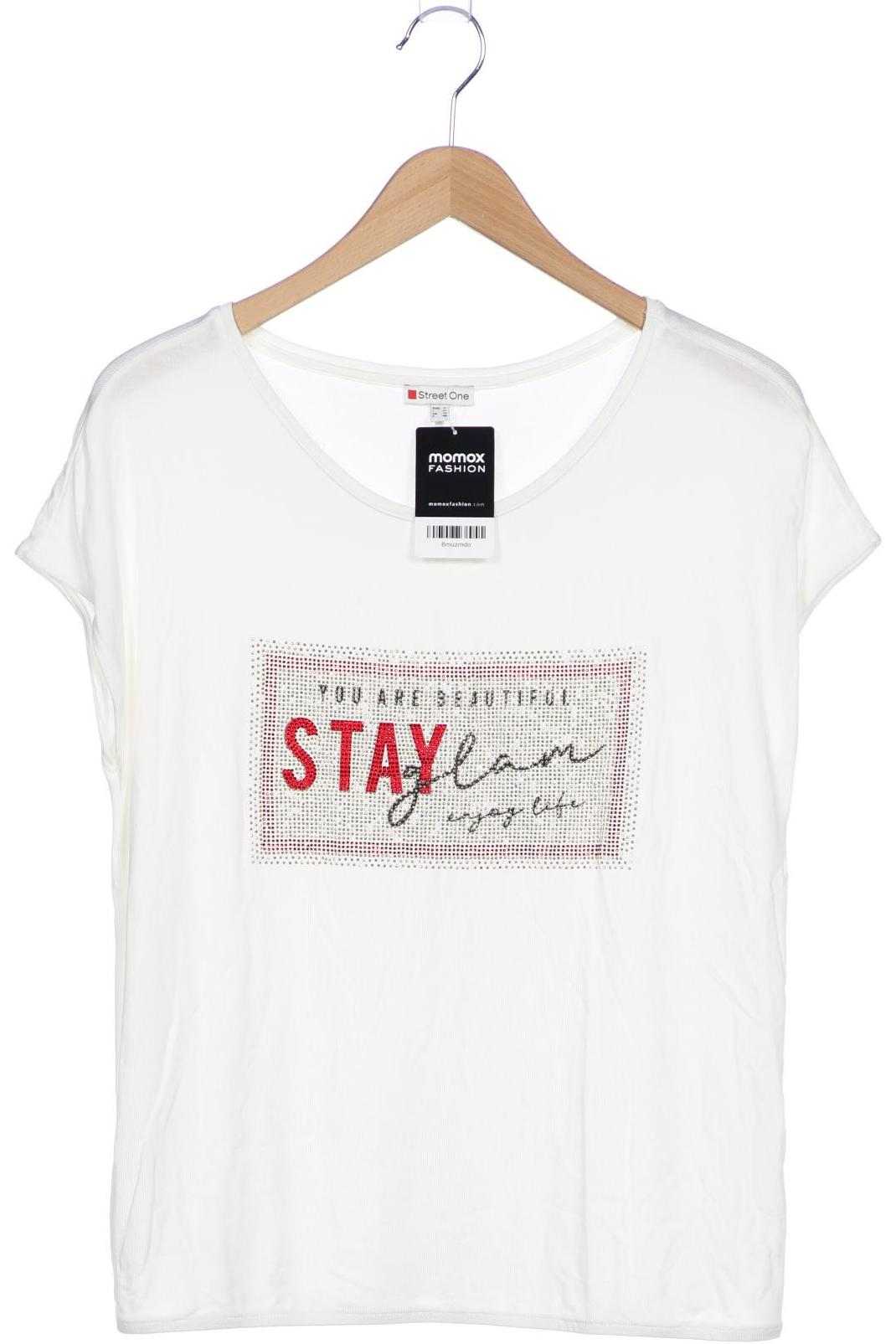 

Street One Damen T-Shirt, cremeweiß, Gr. 38