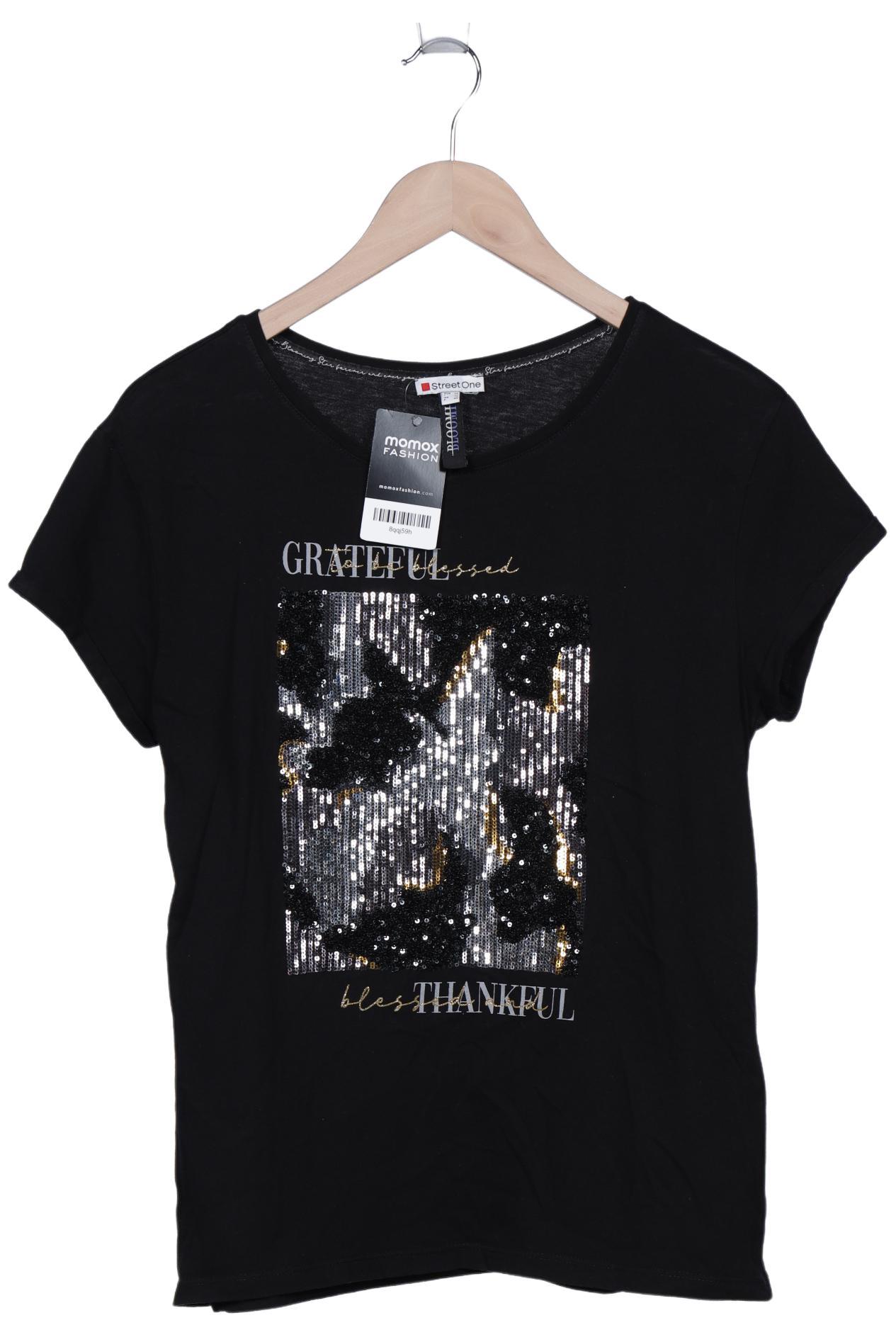 

Street One Damen T-Shirt, schwarz, Gr. 38