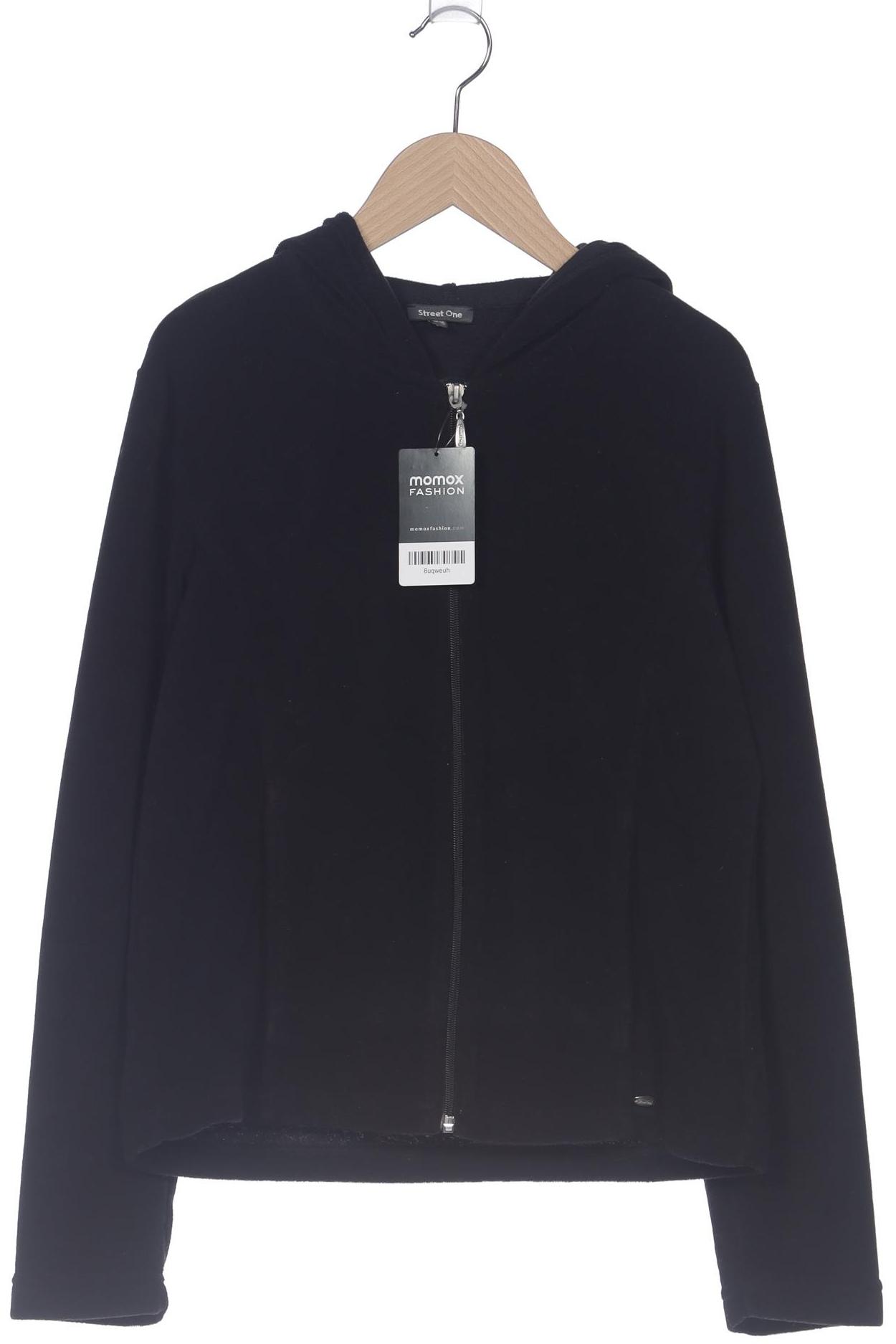 

Street One Damen Kapuzenpullover, schwarz, Gr. 38