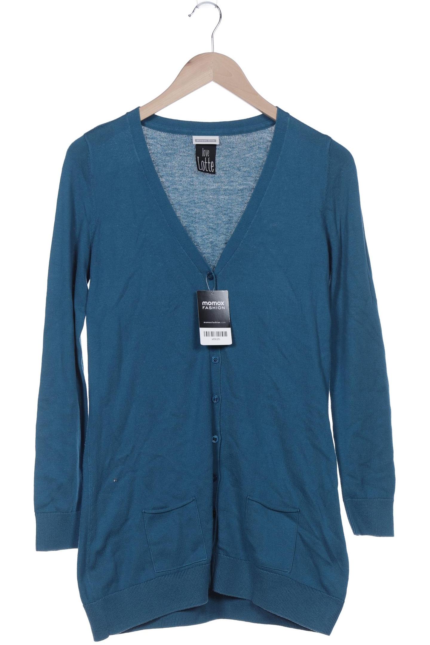 

Street One Damen Strickjacke, türkis, Gr. 36