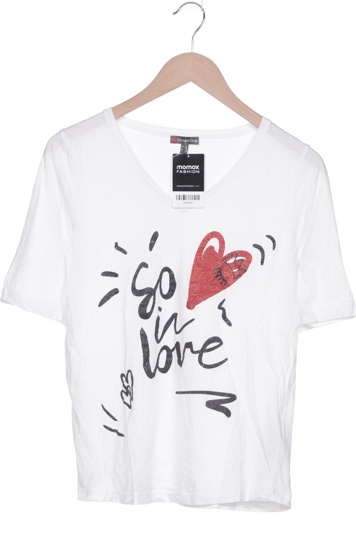 

Street One Damen T-Shirt, weiß, Gr. 38