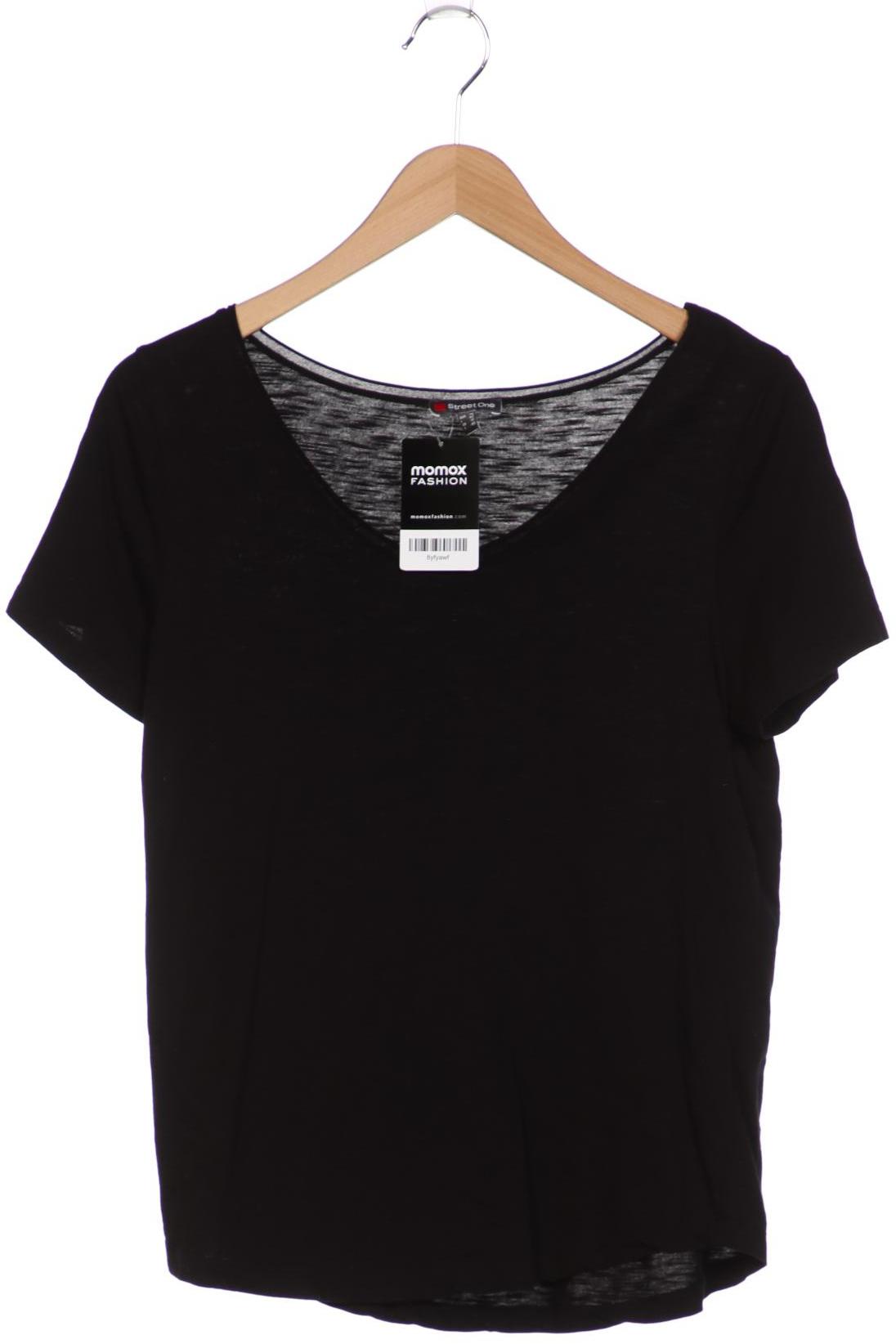 

Street One Damen T-Shirt, schwarz, Gr. 38