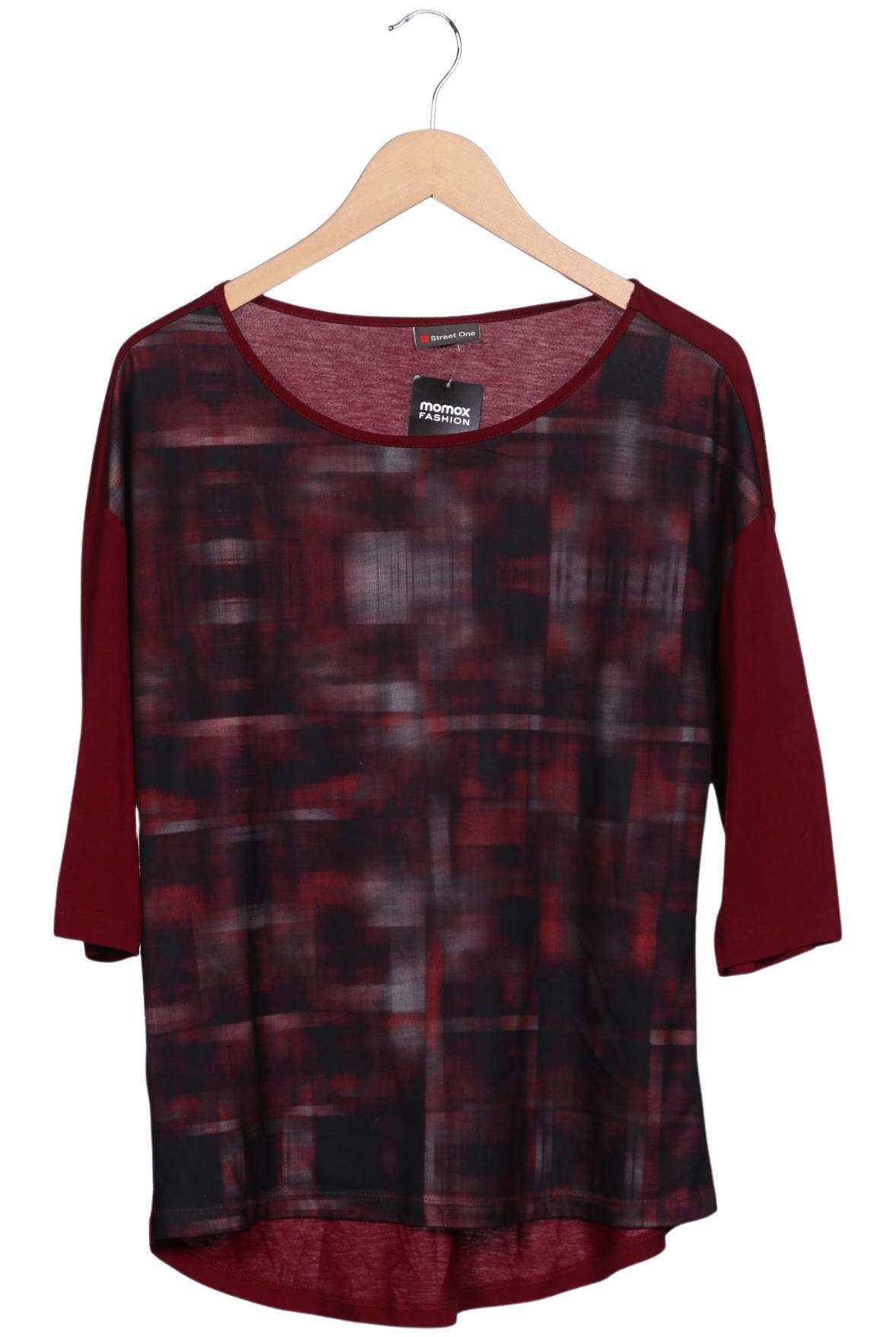 

Street One Damen Langarmshirt, bordeaux, Gr. 38
