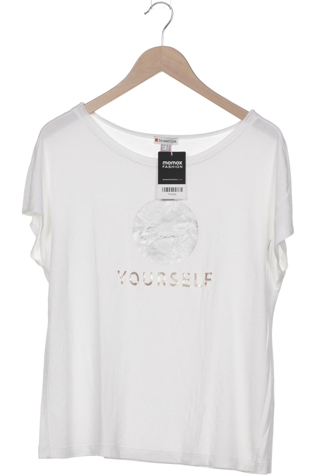 

Street One Damen T-Shirt, weiß, Gr. 40