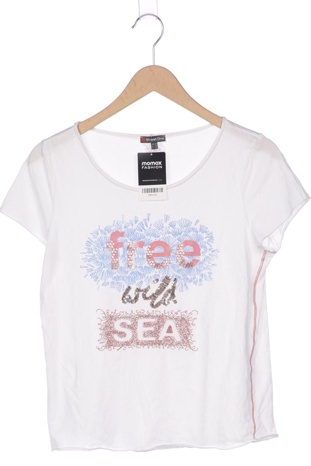 

Street One Damen T-Shirt, weiß, Gr. 38