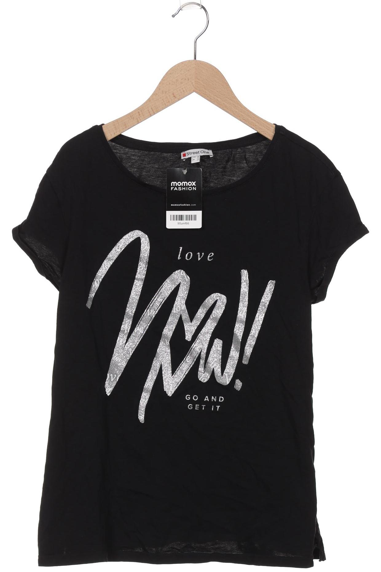 

Street One Damen T-Shirt, schwarz, Gr. 38