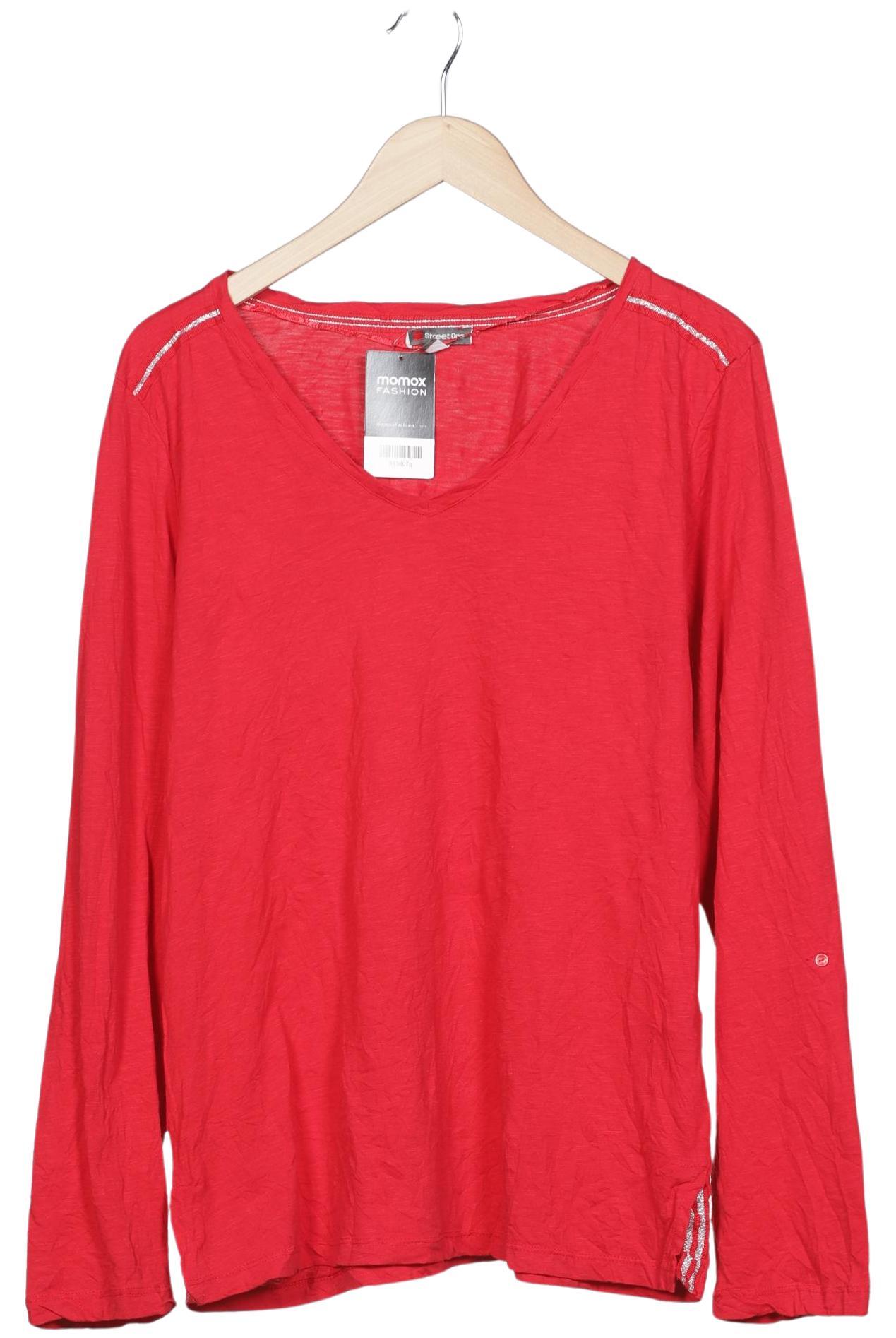 

Street One Damen Langarmshirt, rot, Gr. 42