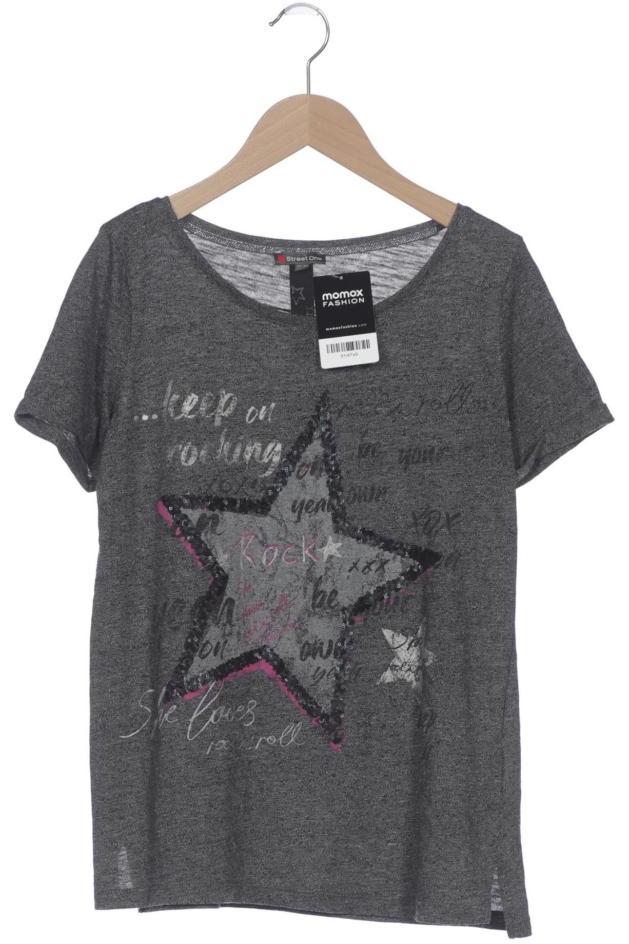 

Street One Damen T-Shirt, grau, Gr. 34