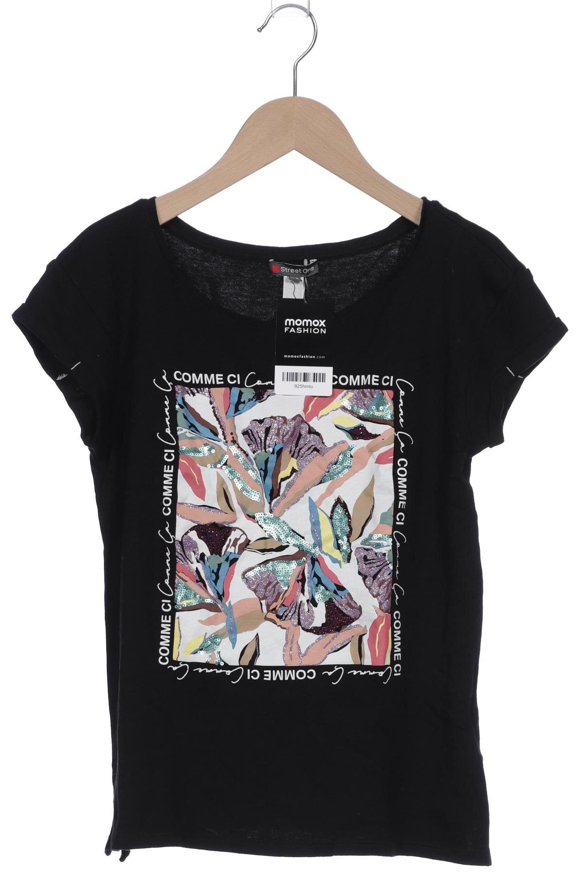 

Street One Damen T-Shirt, schwarz, Gr. 34