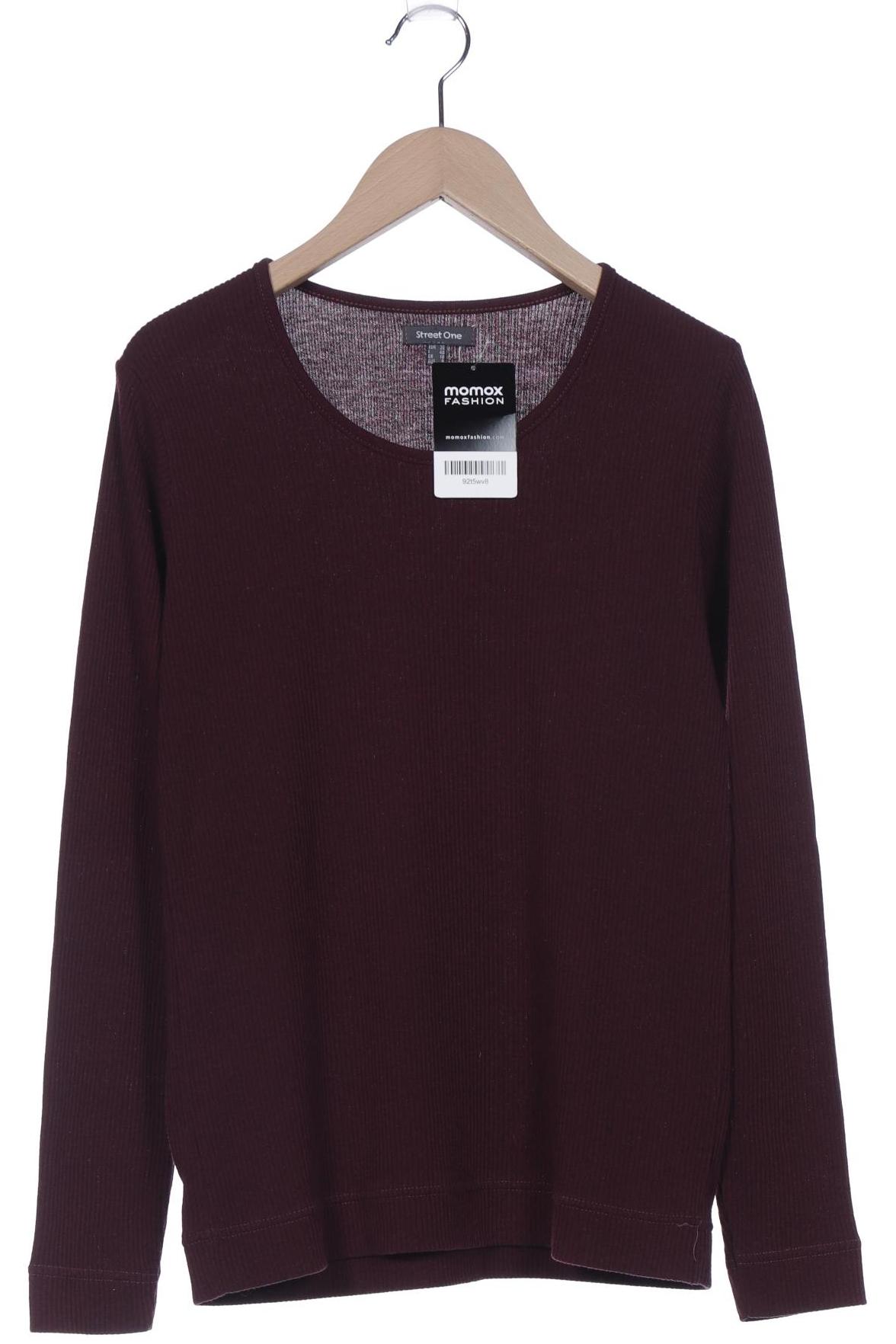 

Street One Damen Langarmshirt, bordeaux, Gr. 36