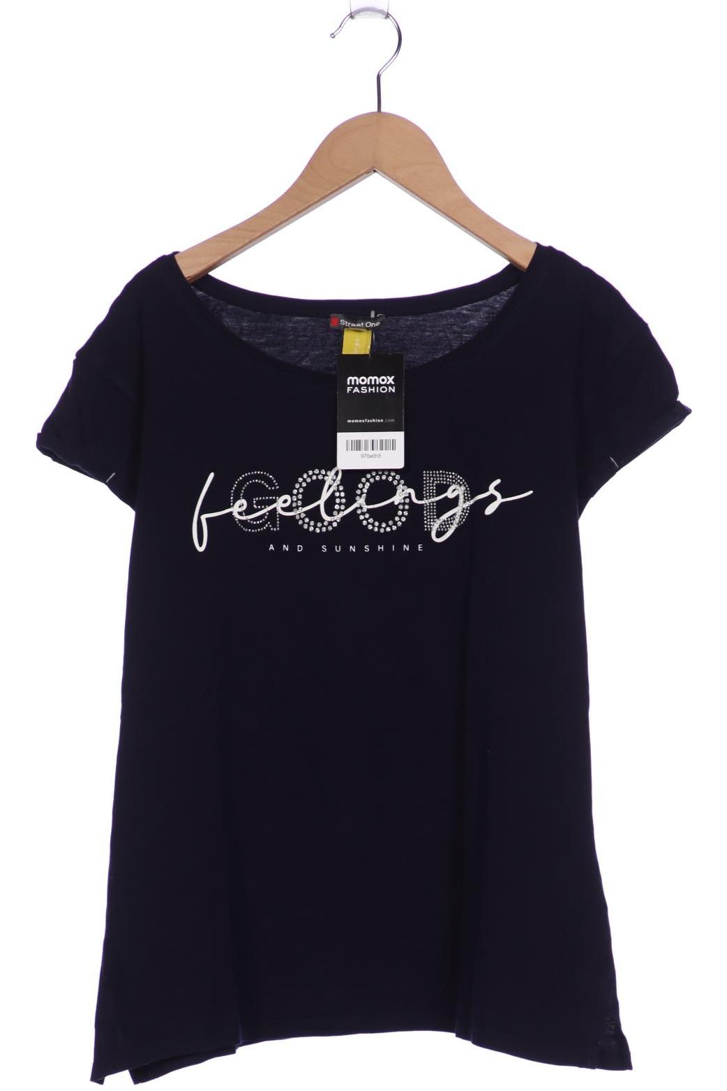 

Street One Damen T-Shirt, marineblau, Gr. 38