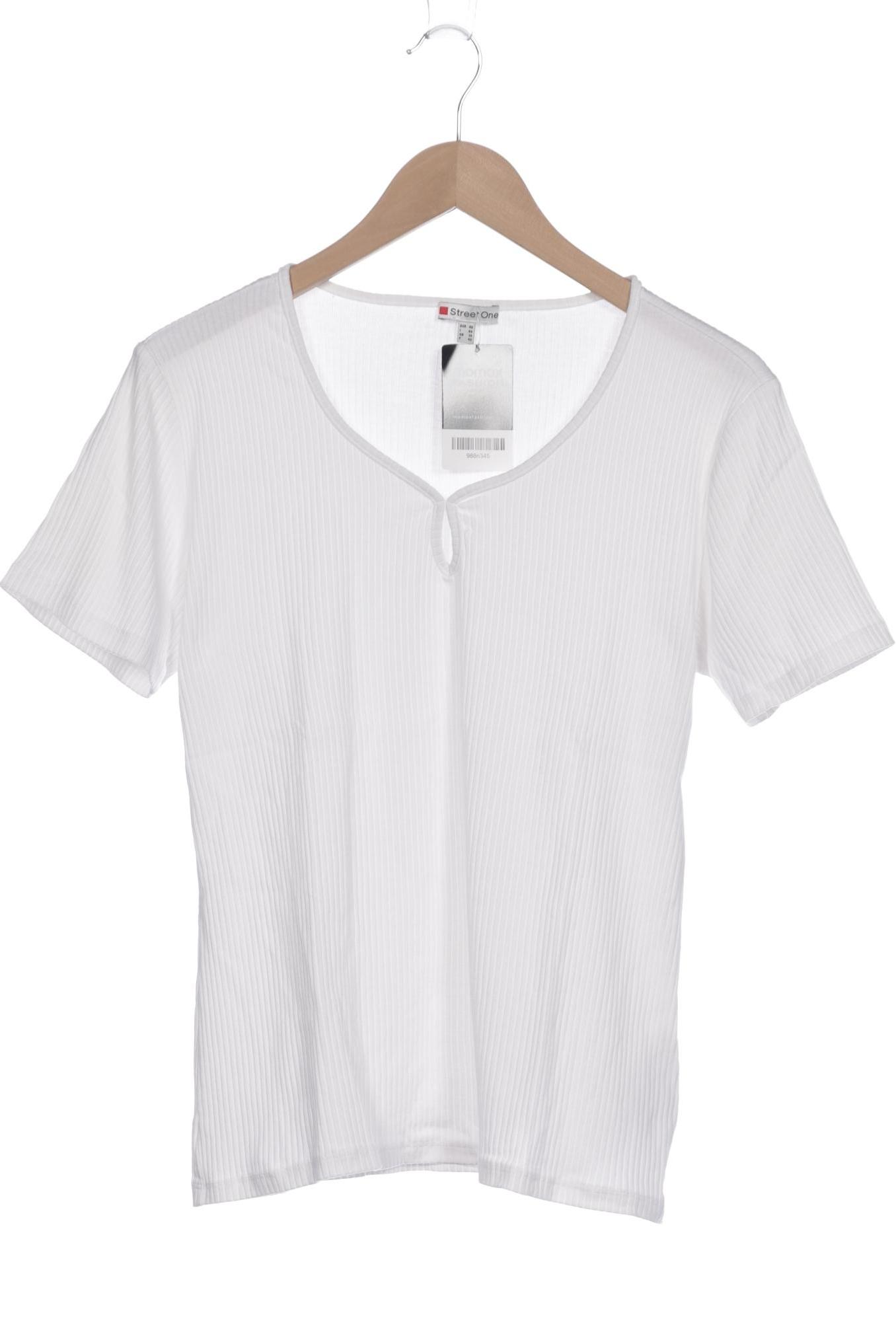

Street One Damen T-Shirt, weiß, Gr. 40
