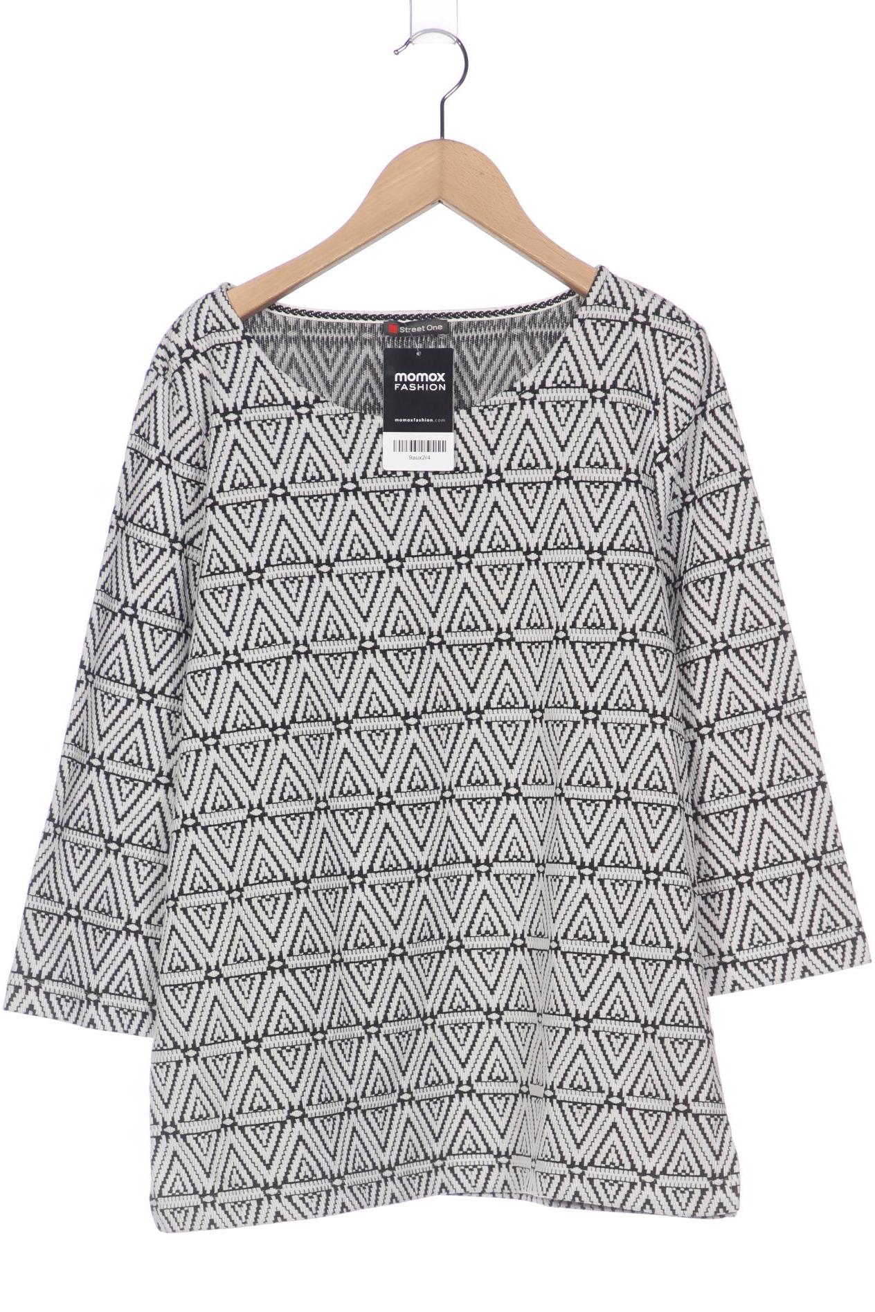 

Street One Damen Langarmshirt, weiß, Gr. 44