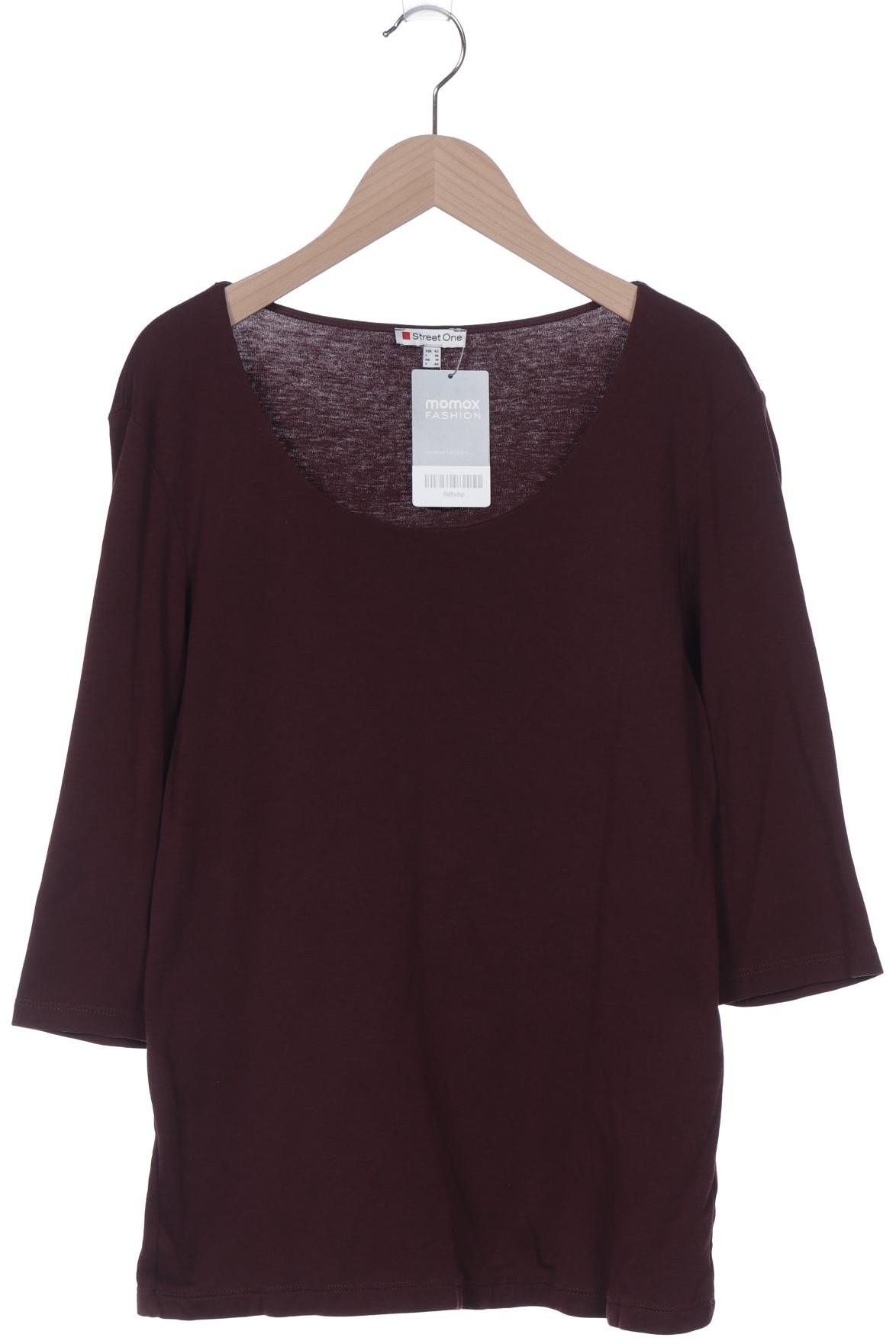 

Street One Damen Langarmshirt, bordeaux, Gr. 42
