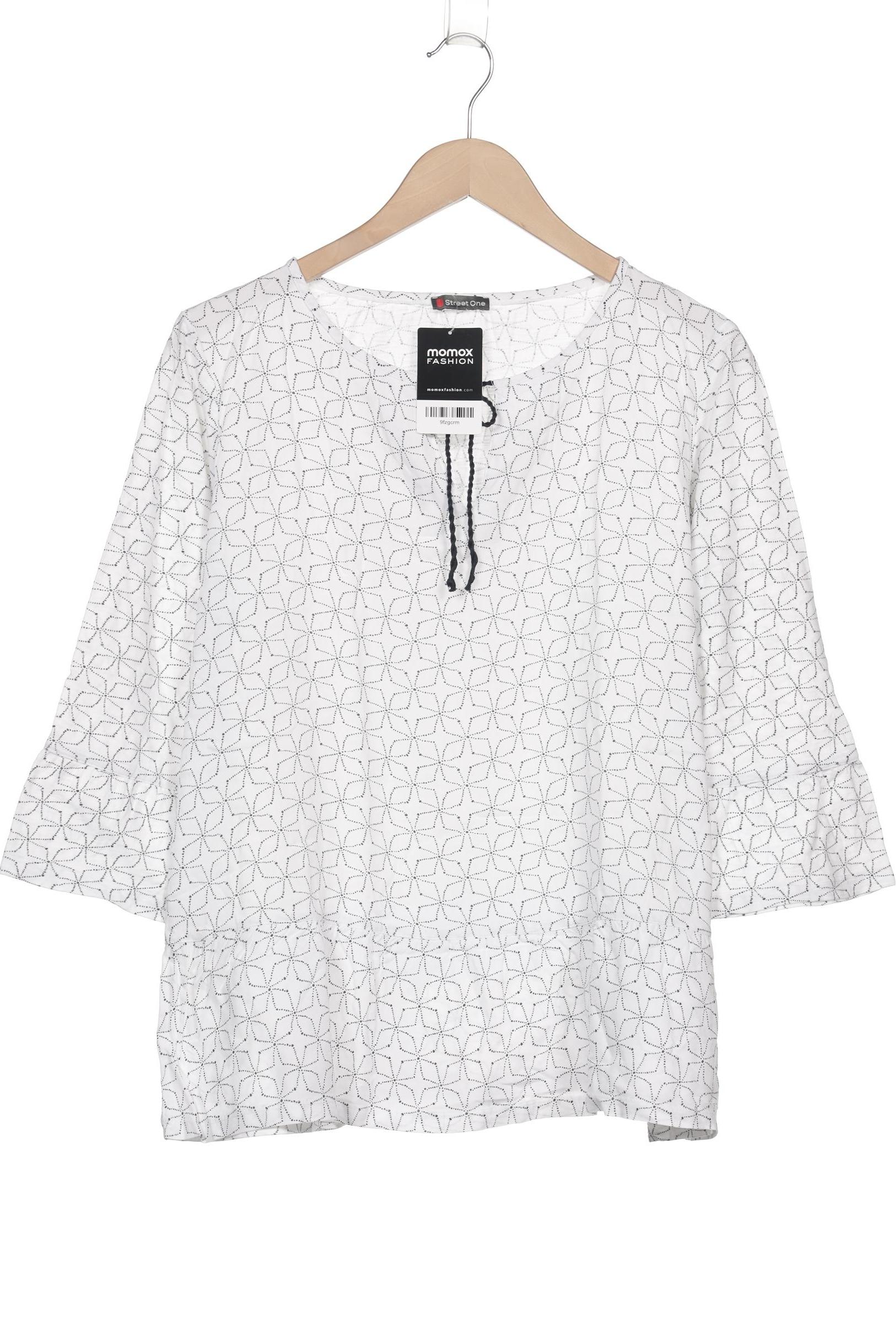 

Street One Damen Langarmshirt, weiß, Gr. 42