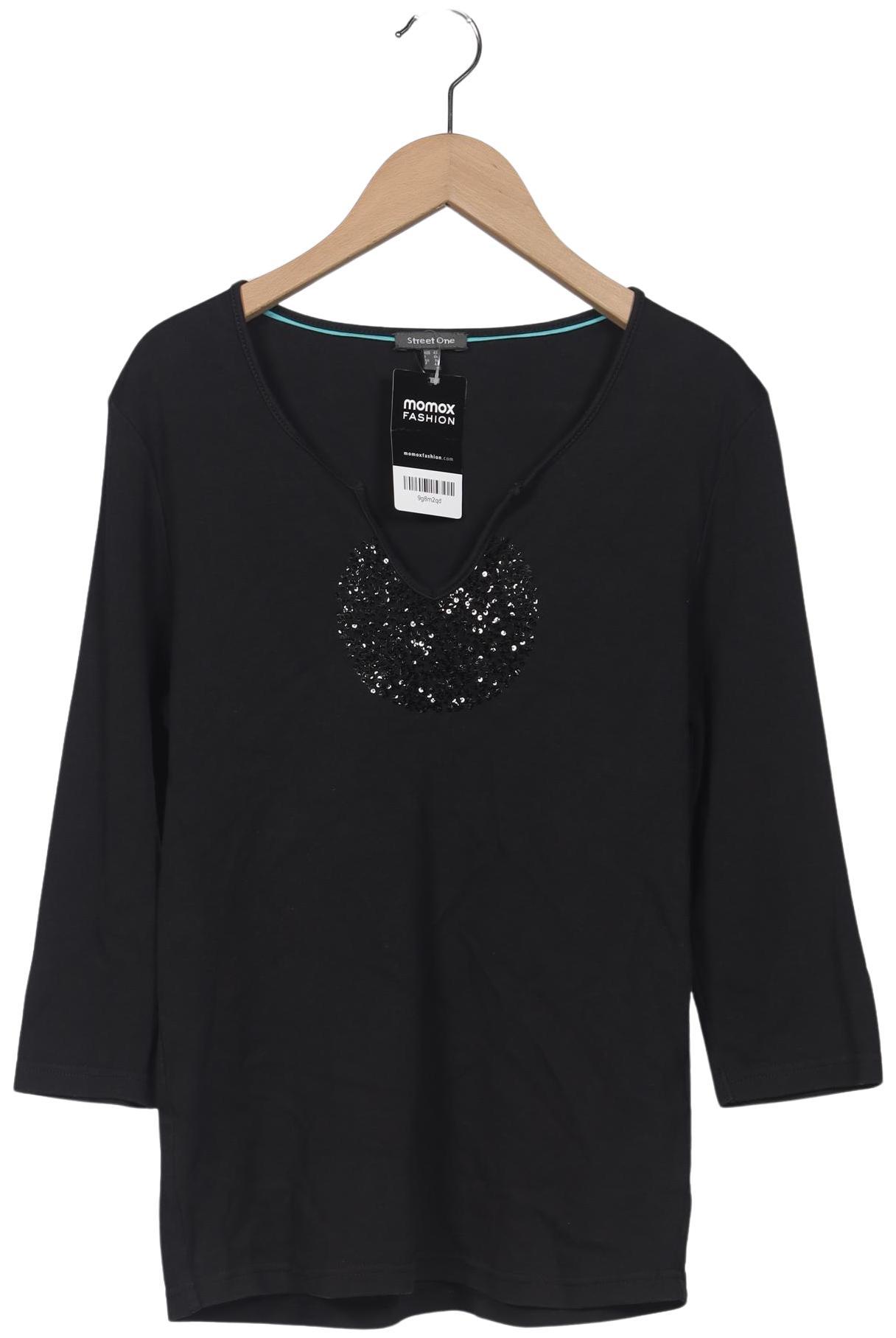 

Street One Damen Langarmshirt, schwarz, Gr. 42