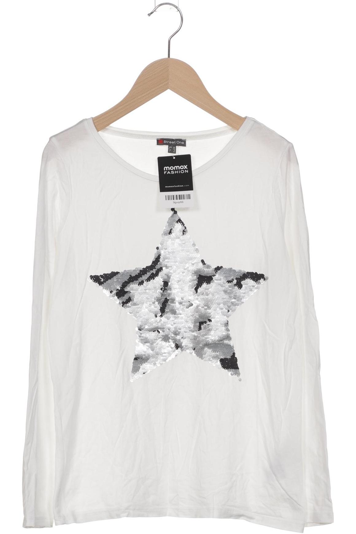 

Street One Damen Langarmshirt, weiß, Gr. 34