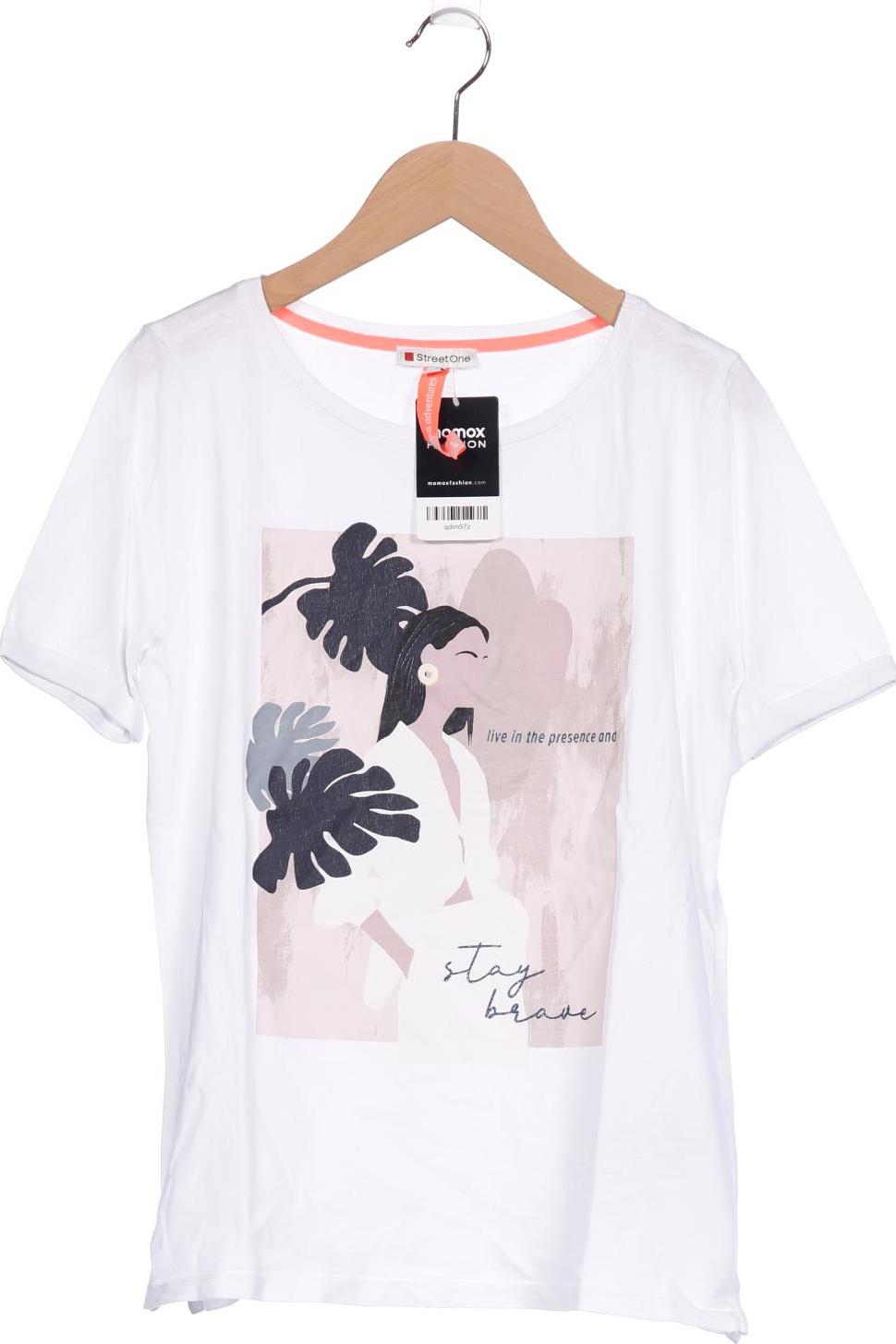 

Street One Damen T-Shirt, weiß, Gr. 36