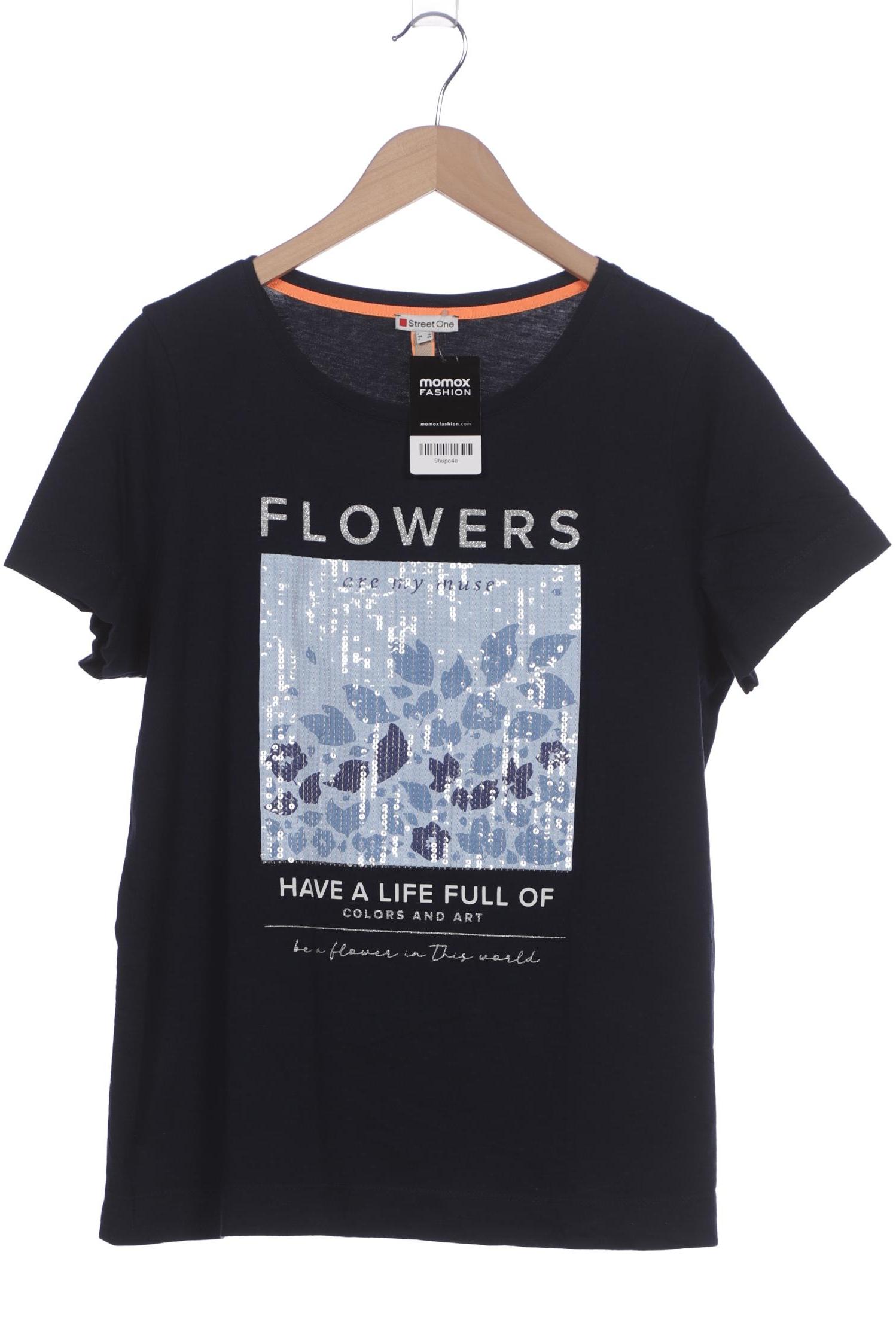 

Street One Damen T-Shirt, marineblau, Gr. 42