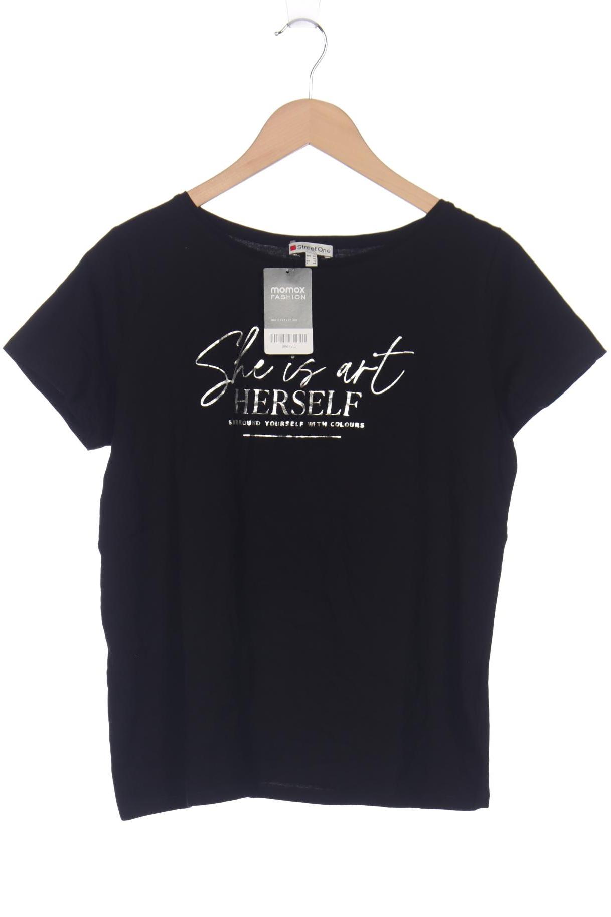 

Street One Damen T-Shirt, schwarz