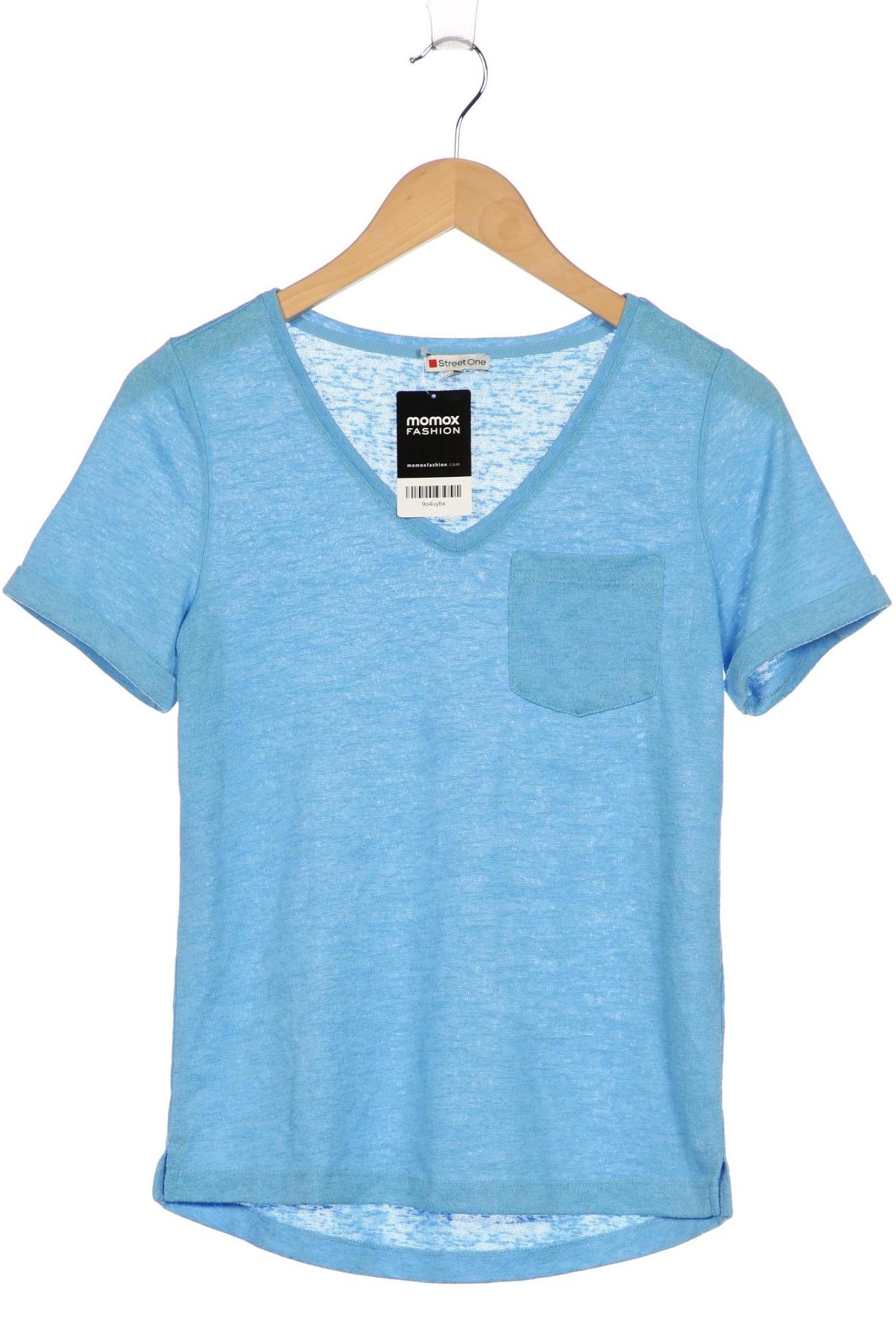 

Street One Damen T-Shirt, blau, Gr. 34